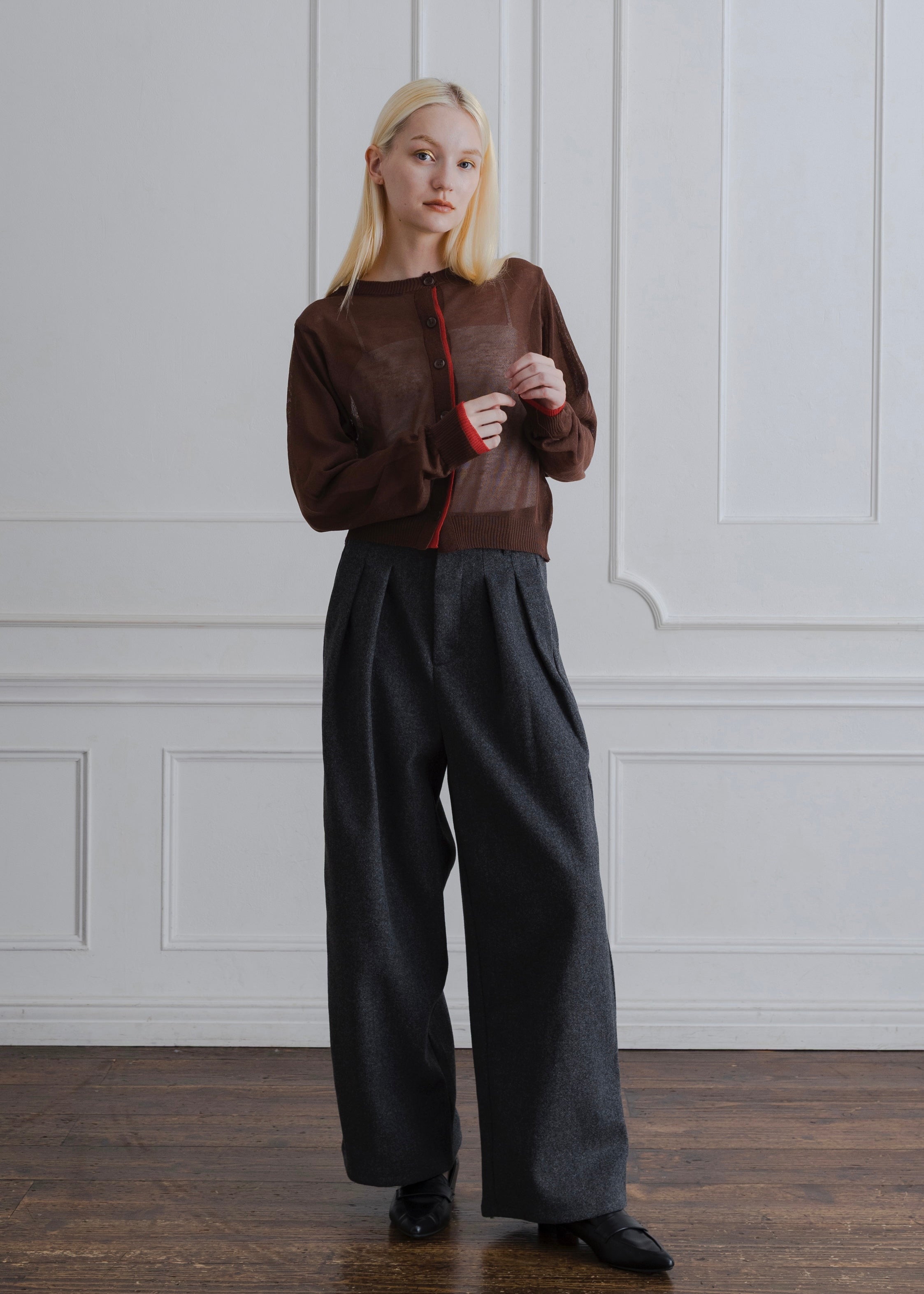SHEER KNIT CARDIGAN