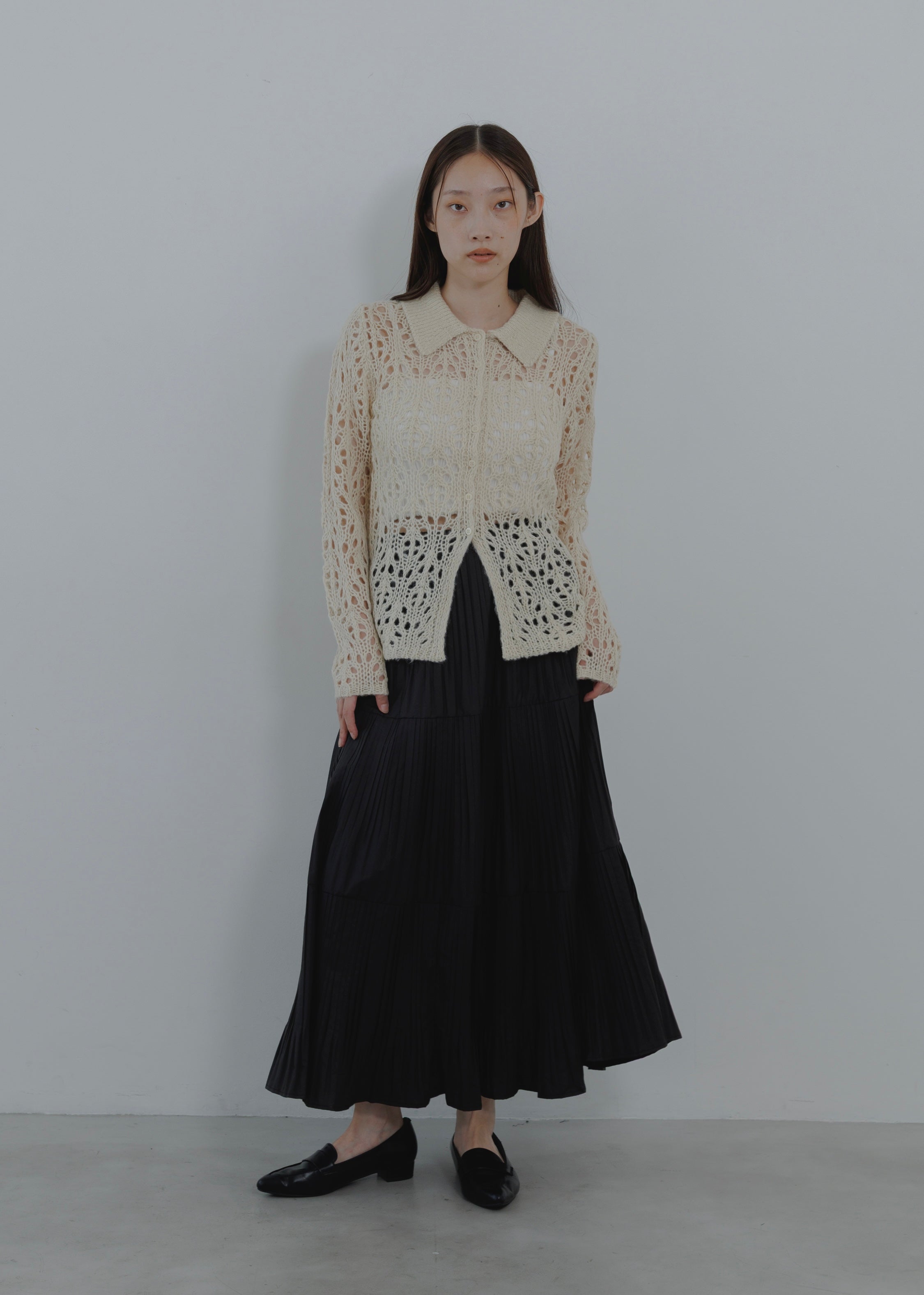 OPENWORK MOHAIR CARDIGAN