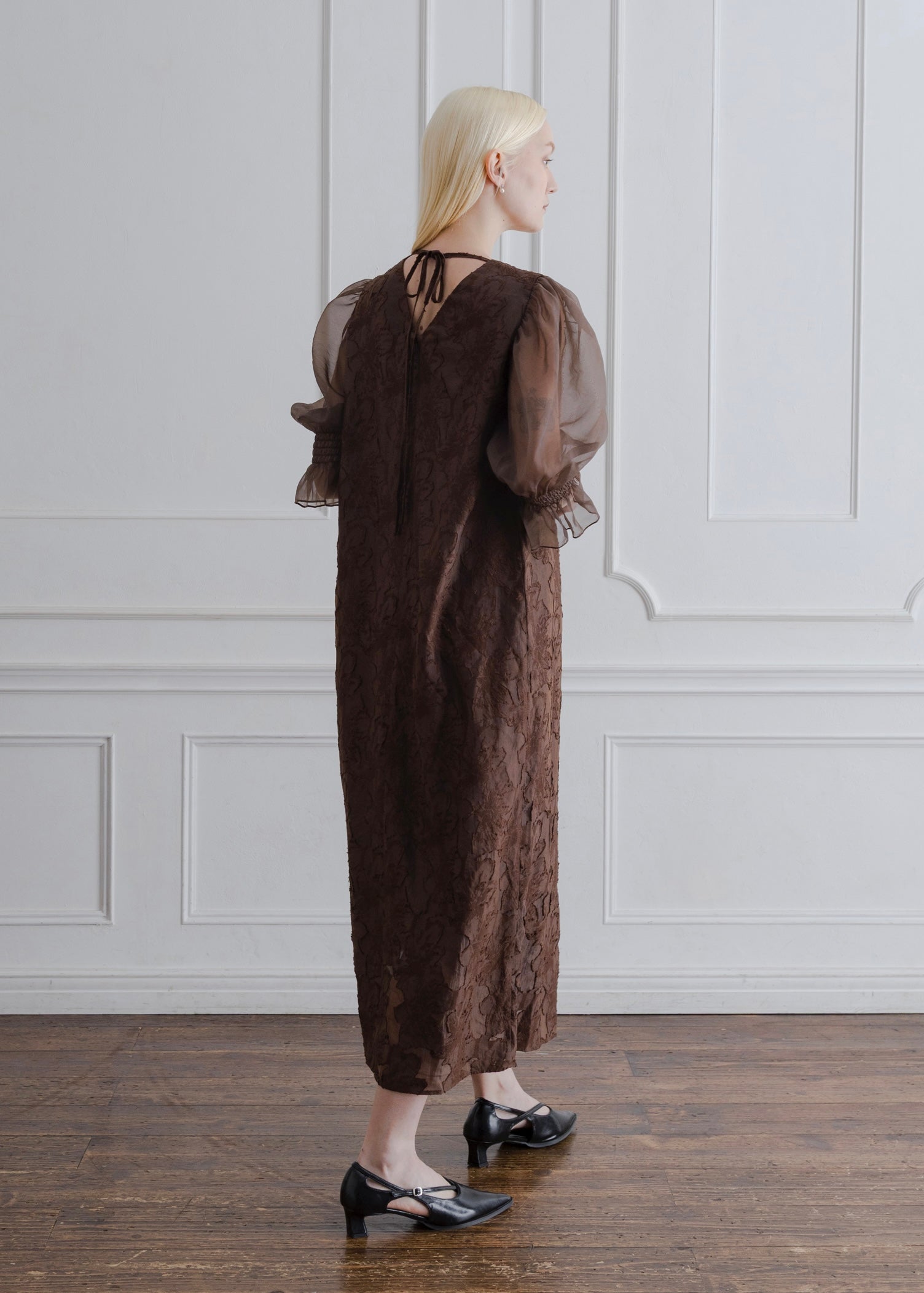 ORGANDY SLEEVE DRESS