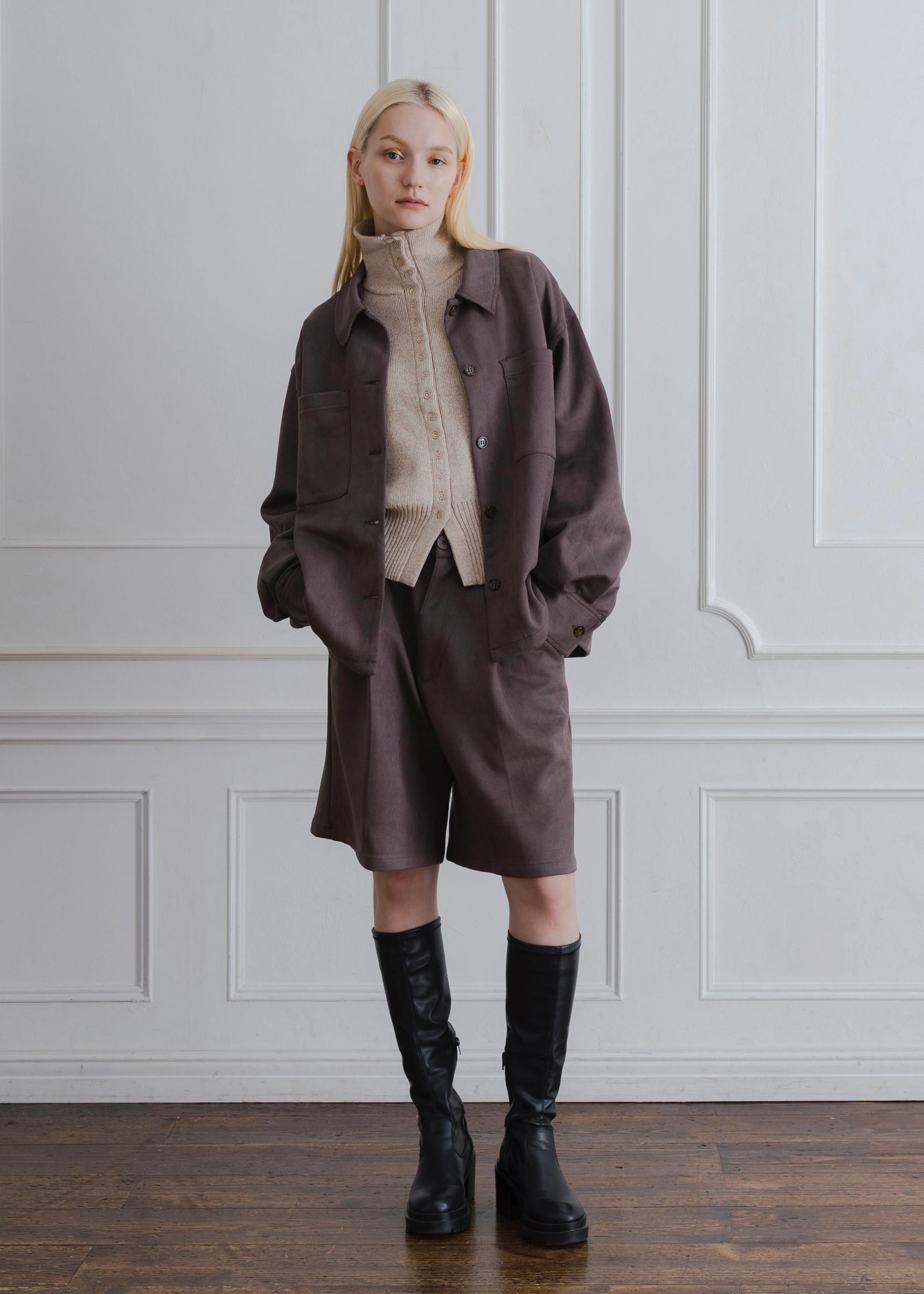 FAUX SUEDE JACKET