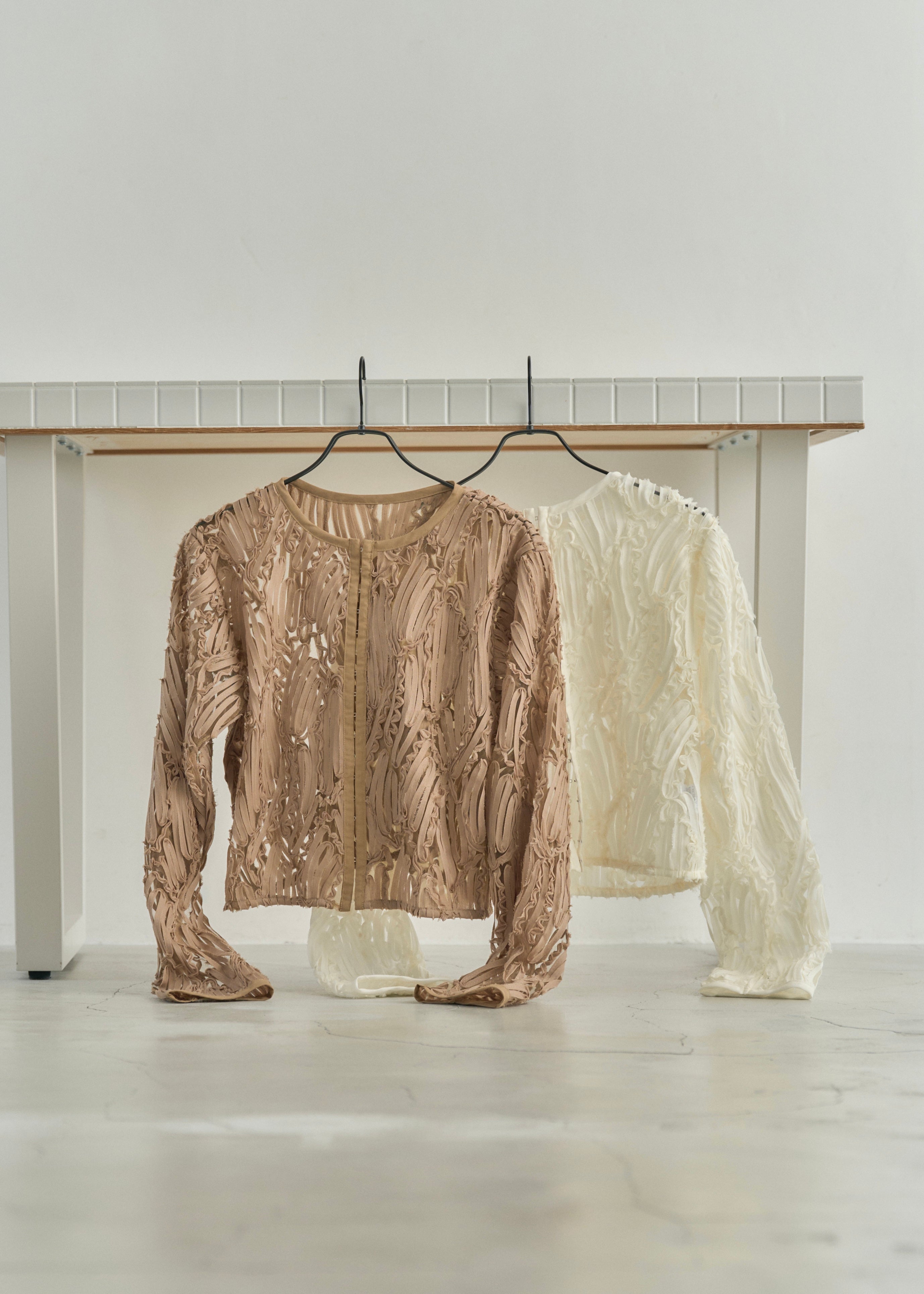EMBROIDRED TULLE CARDIGAN