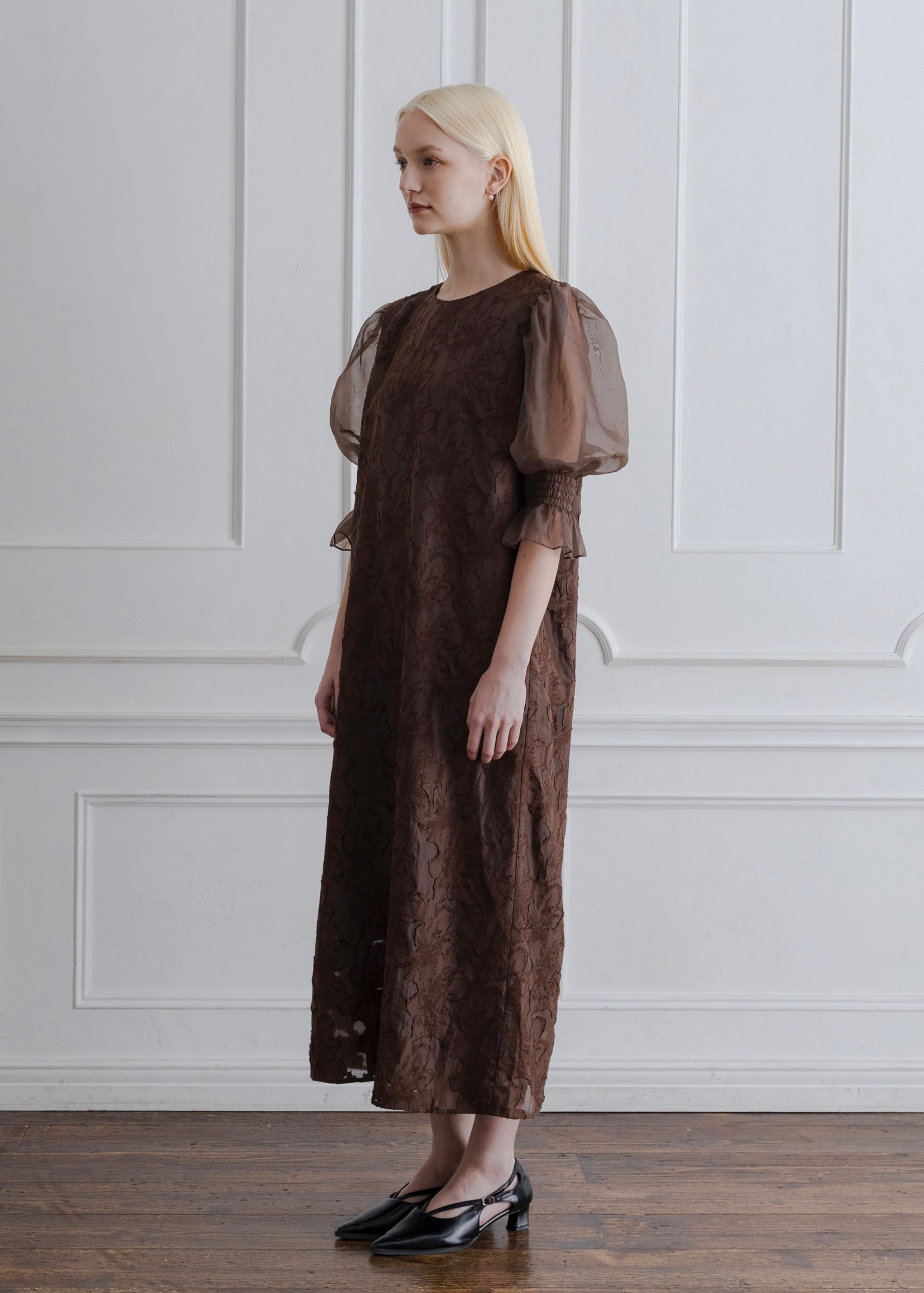 ORGANDY SLEEVE DRESS