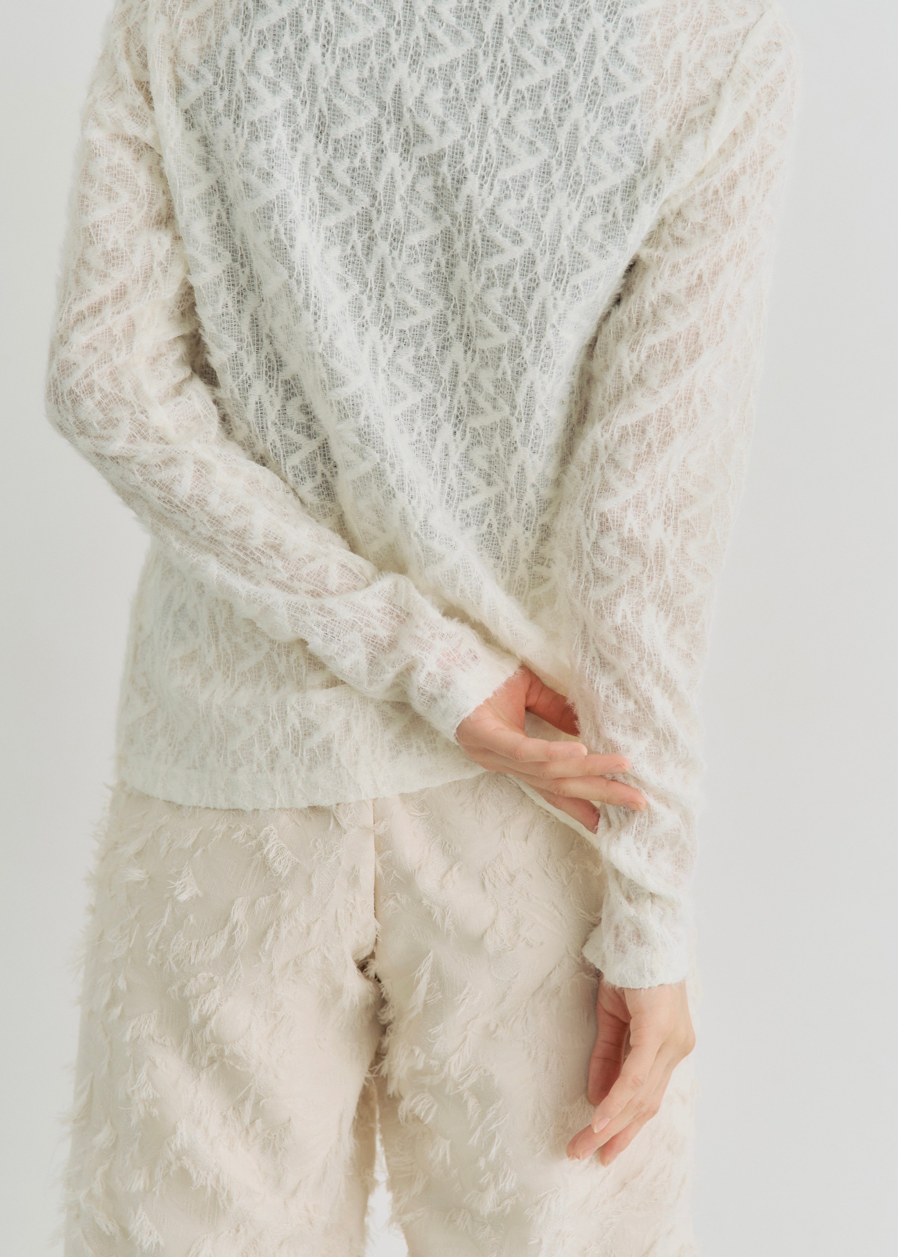 SHEER SHAGGY CARDIGAN