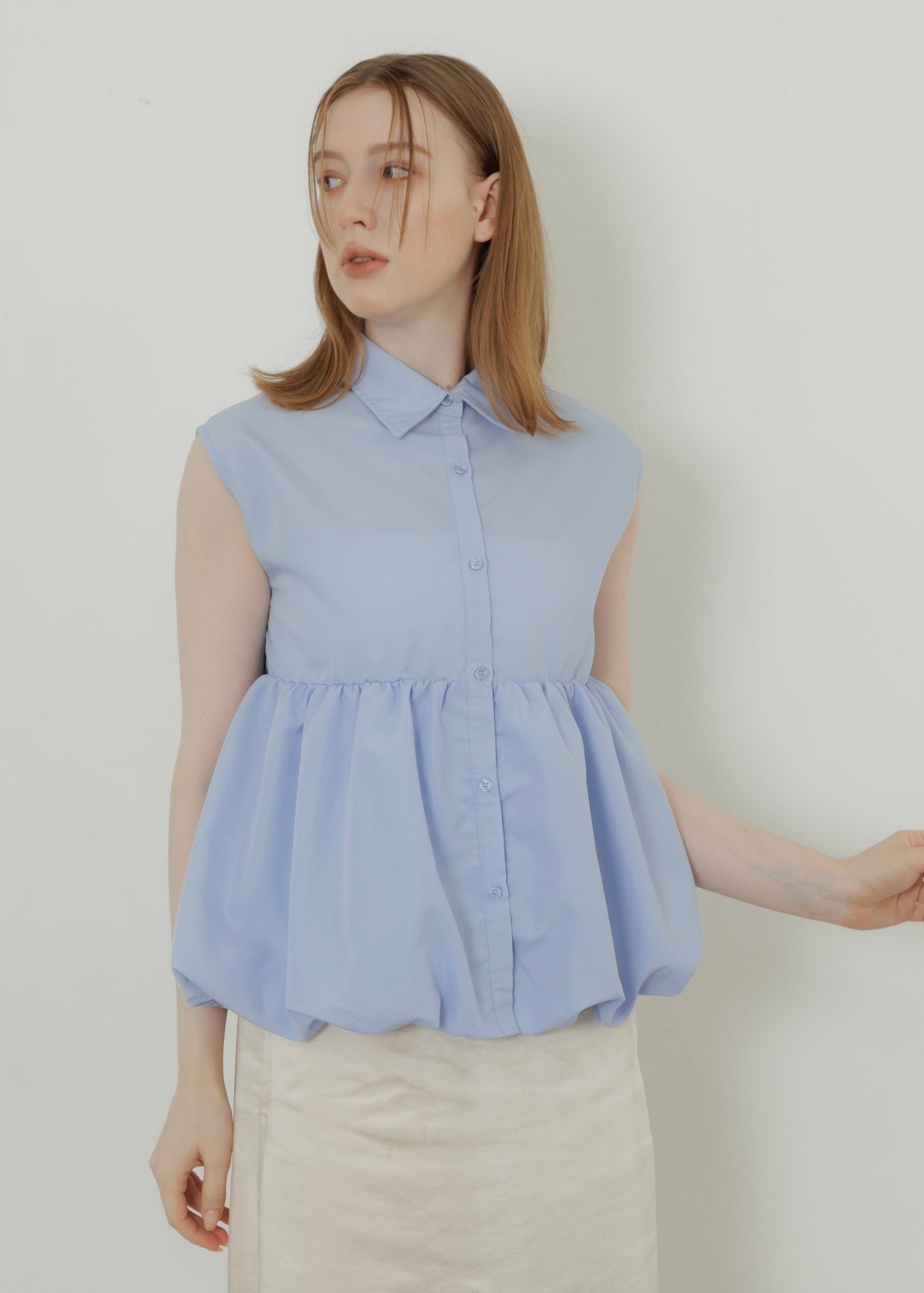 TIERED BALLOON SHIRT