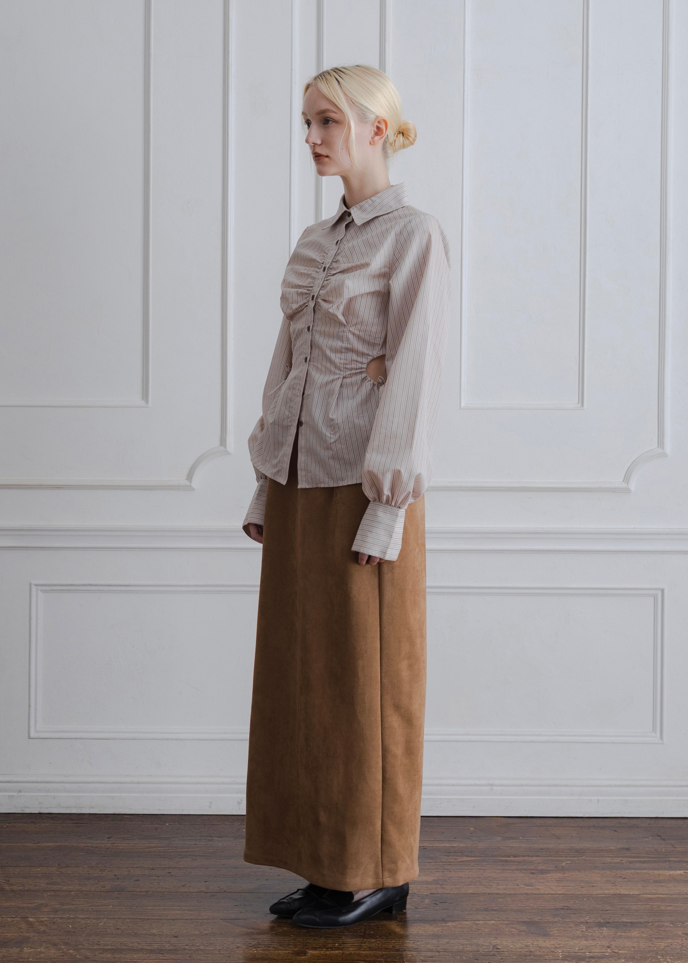 FAUX SUEDE SKIRT