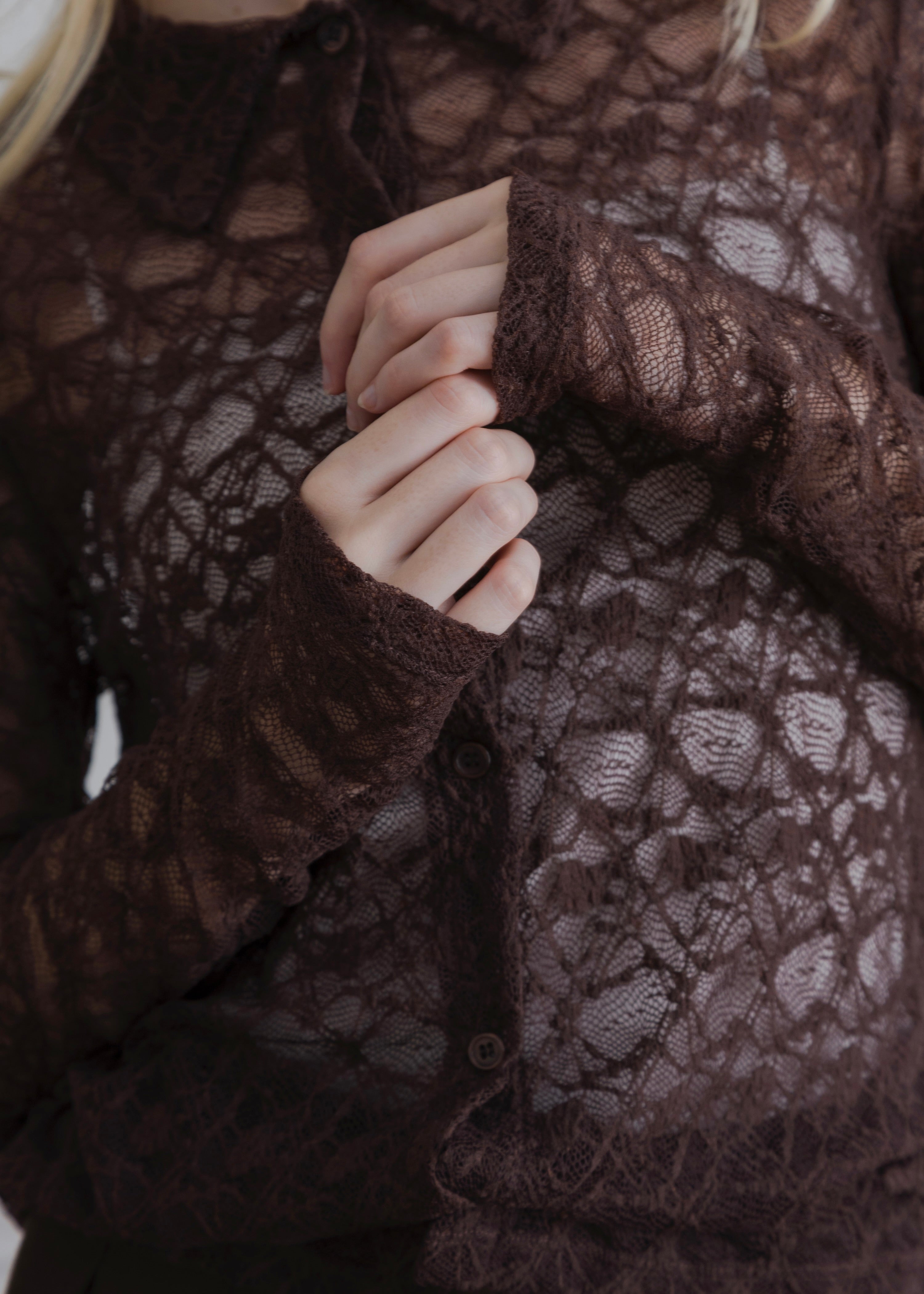STRETCH LACE SHIRT