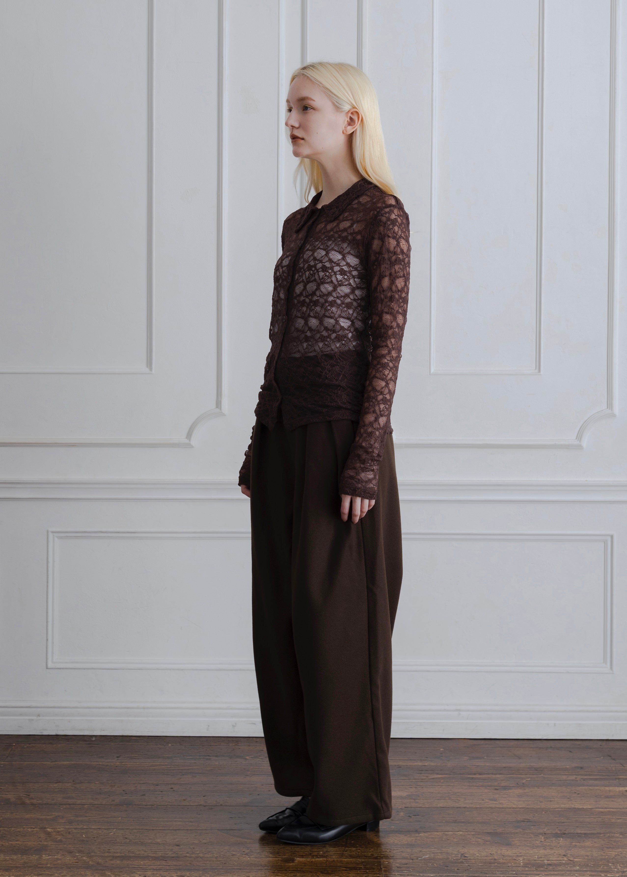 STRETCH LACE SHIRT