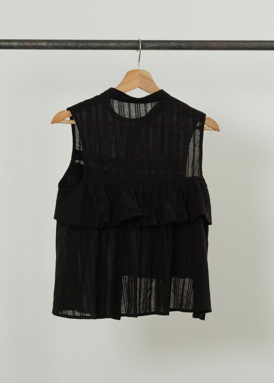 SHEER STRIPE BLOUSE