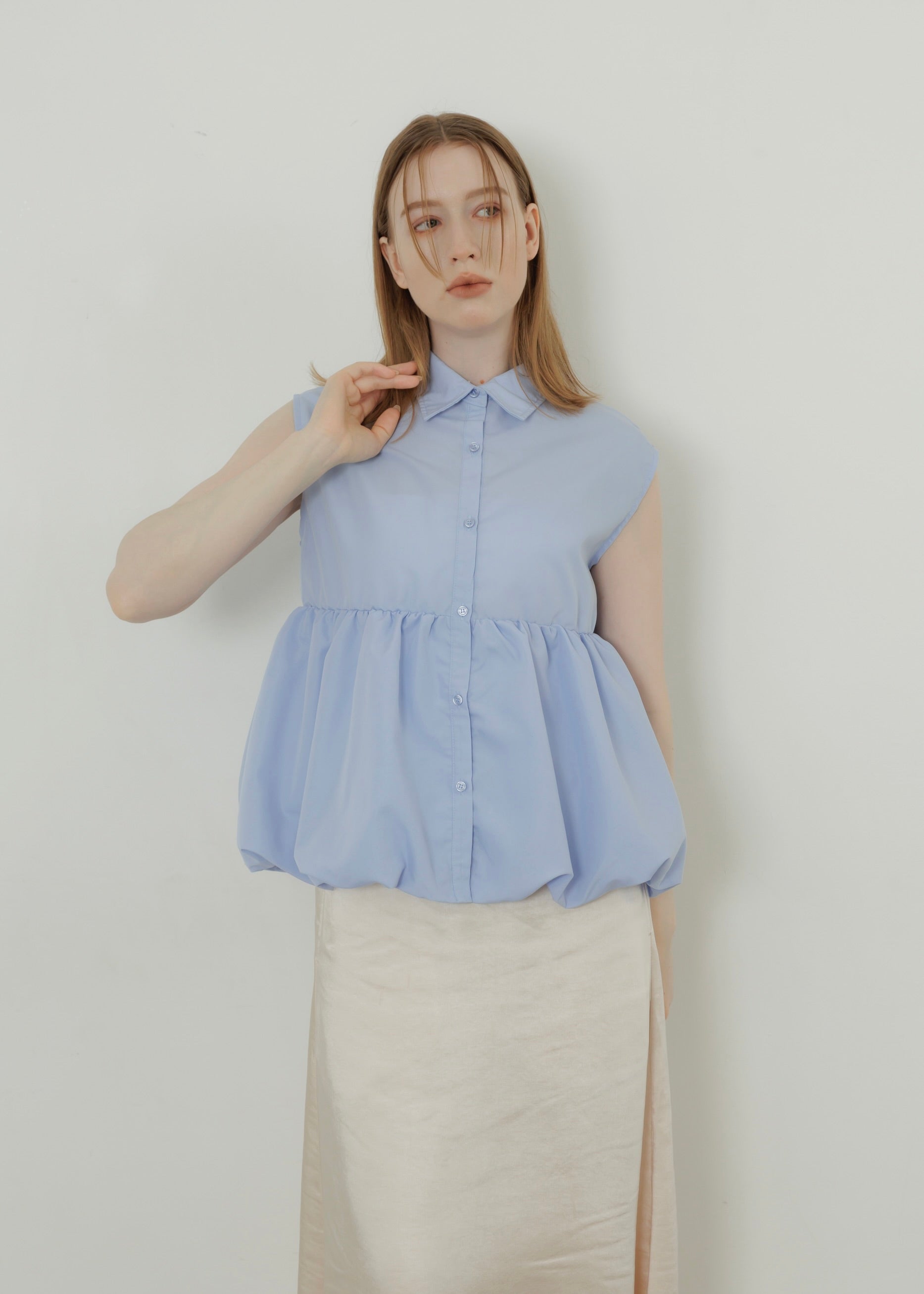 TIERED BALLOON SHIRT