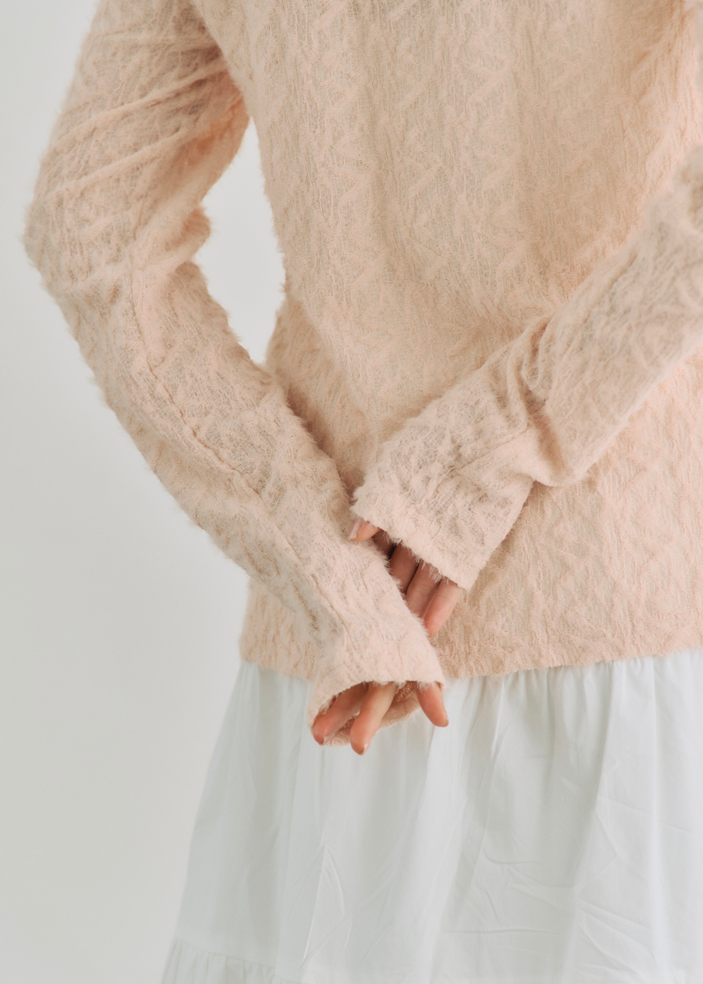 SHEER SHAGGY CARDIGAN
