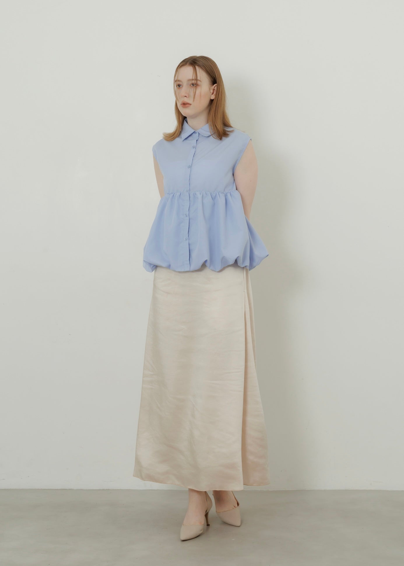 TIERED BALLOON SHIRT