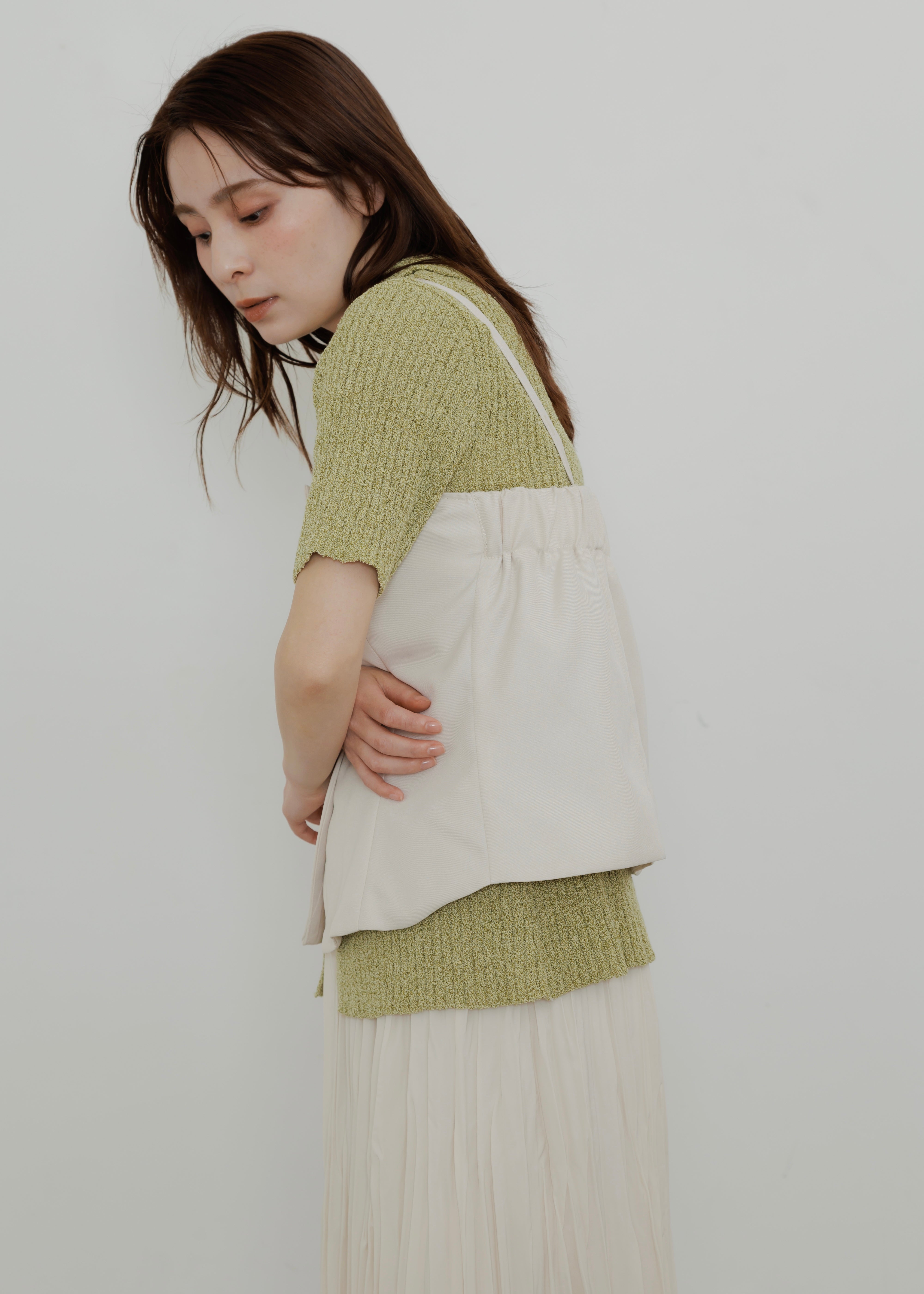 MIX KNIT POLO CARDIGAN