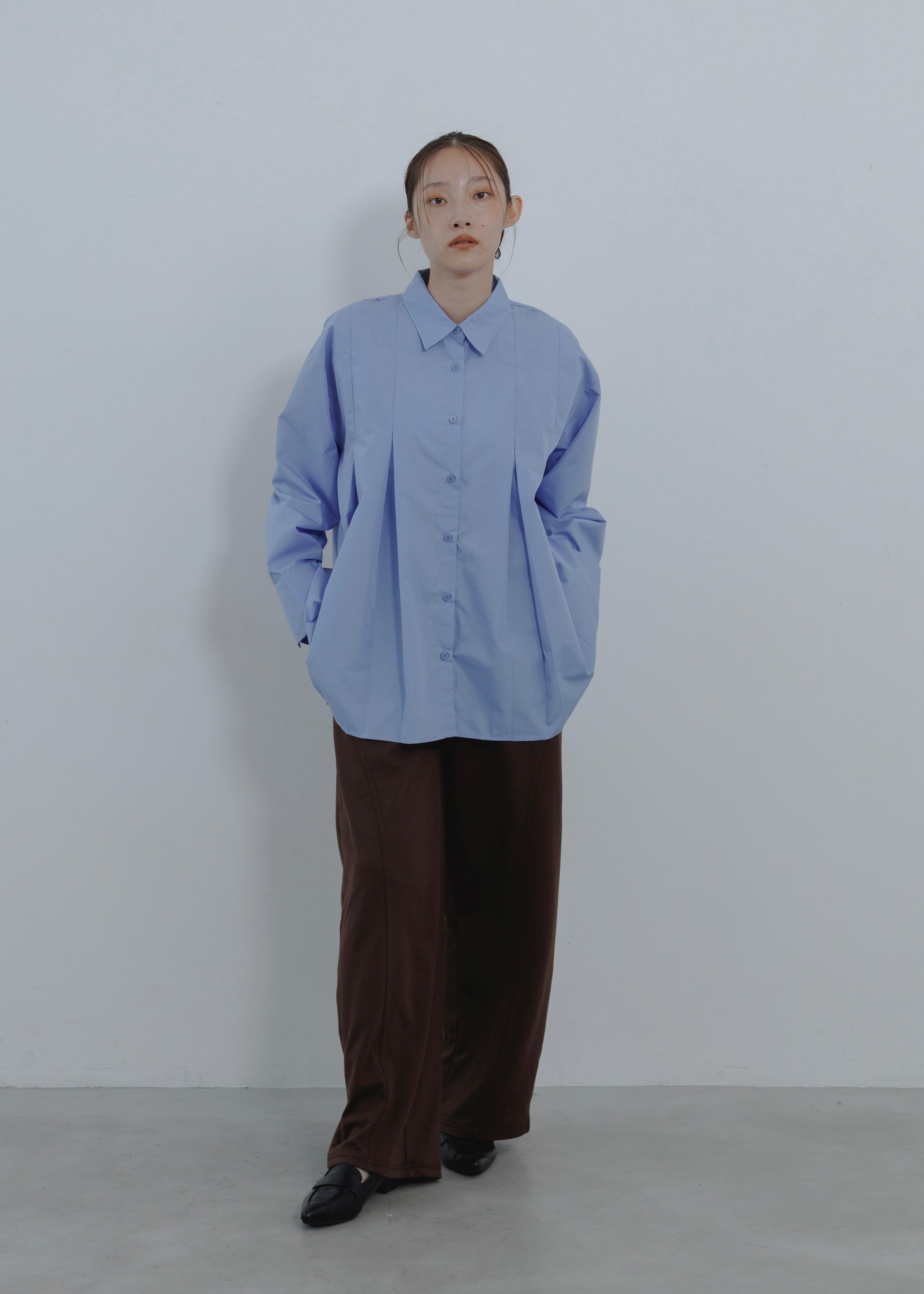 BROAD PLEATS SHIRT