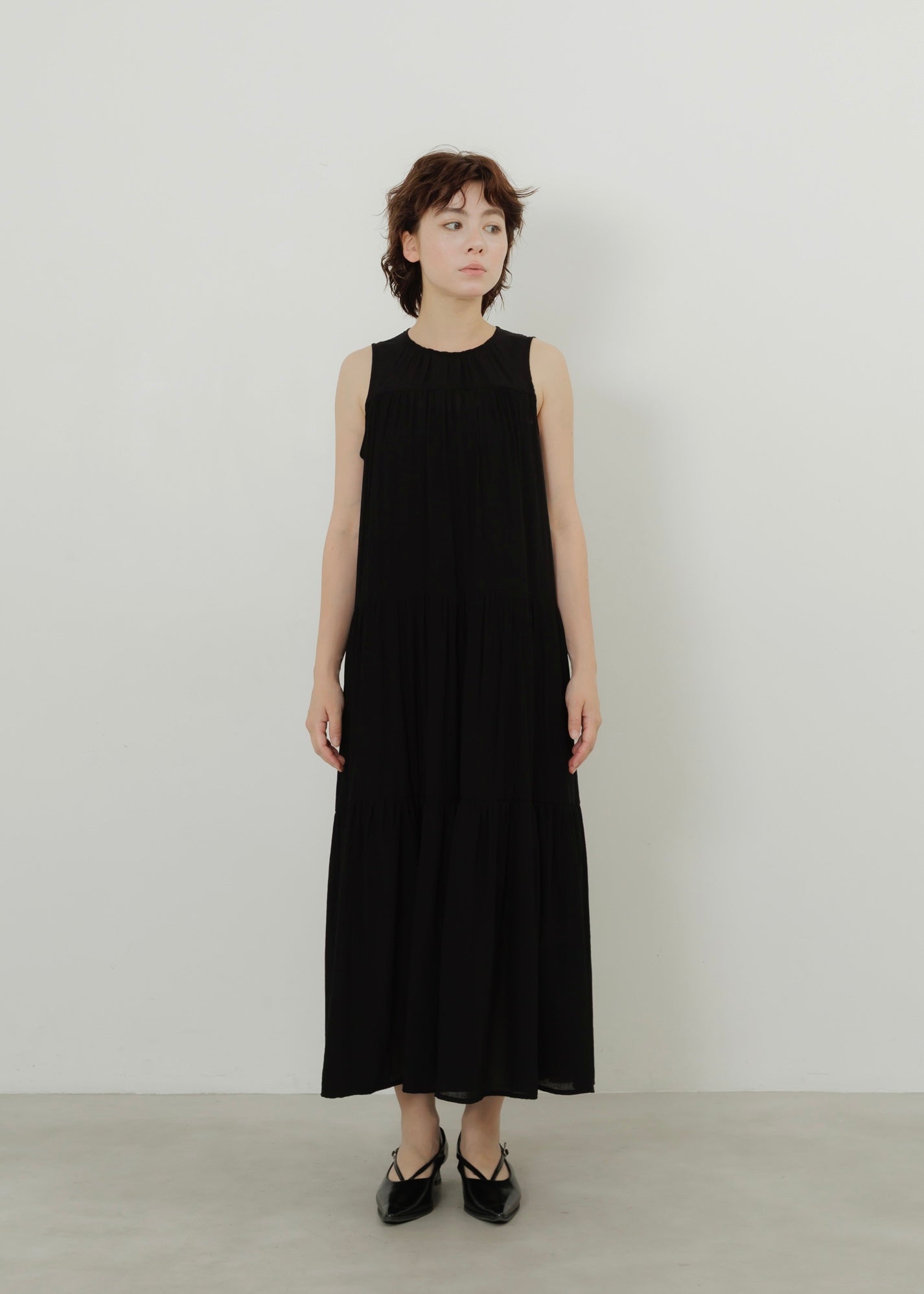 WASHER TIERED DRESS