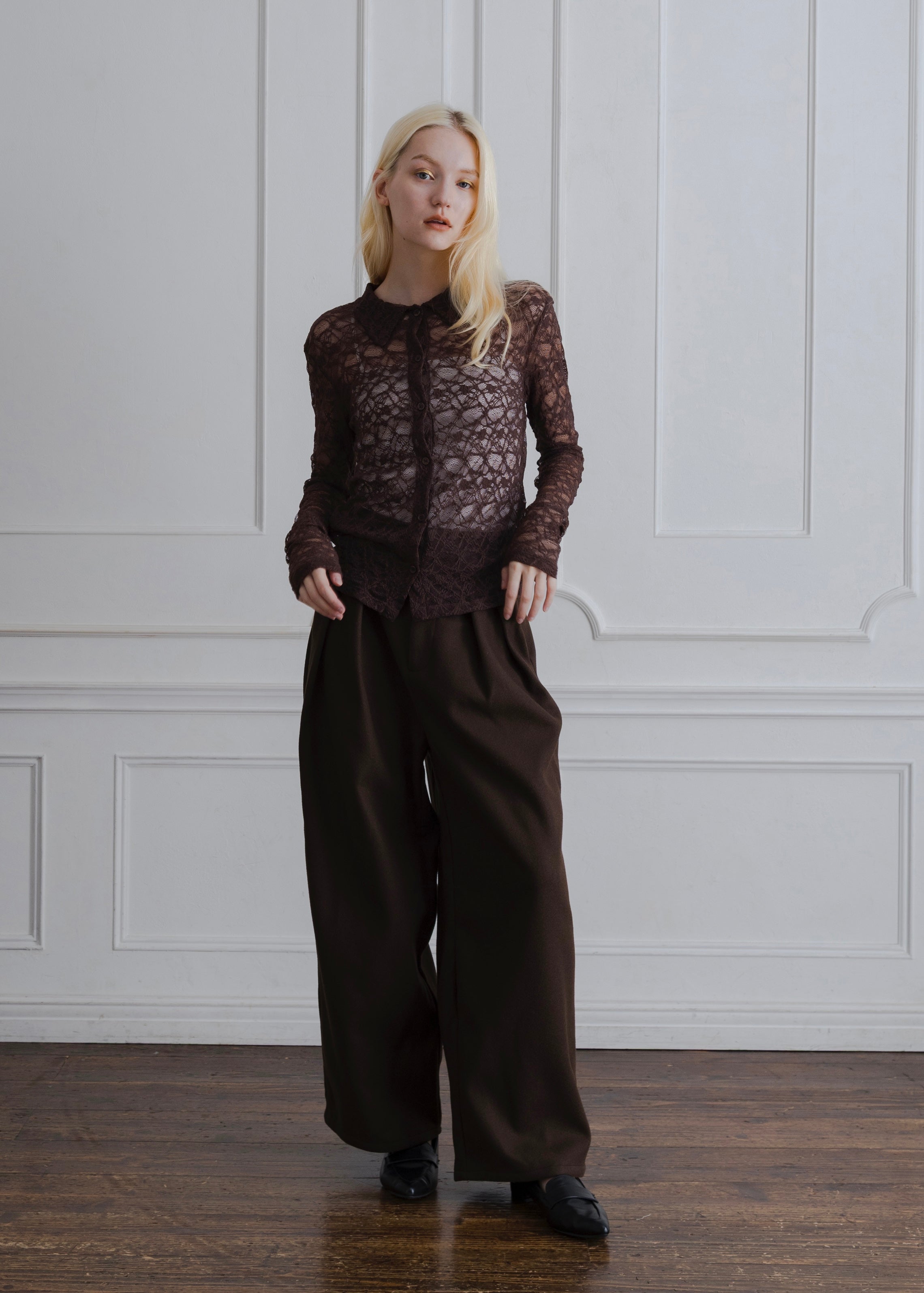 STRETCH LACE SHIRT