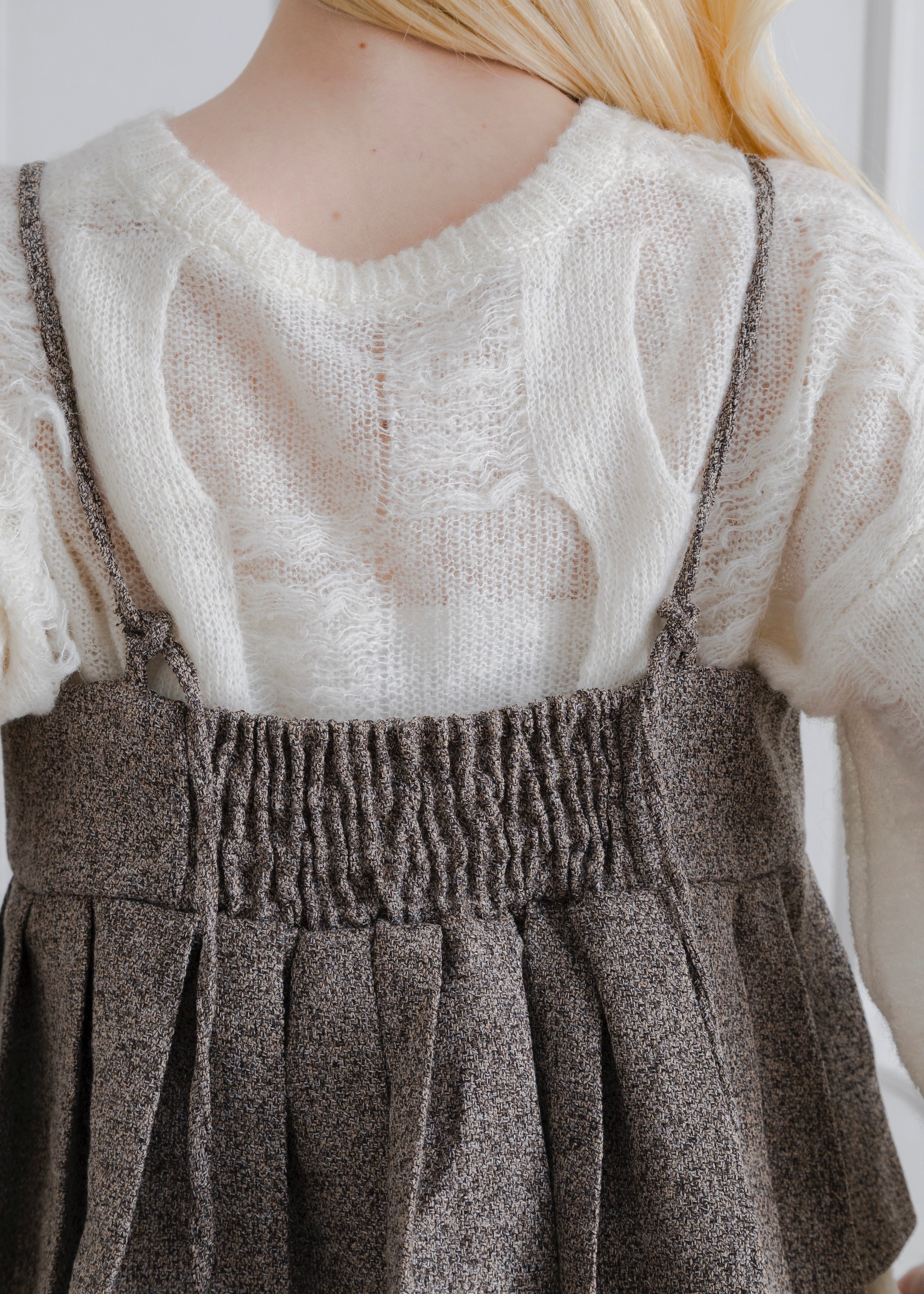 TWEED PLEATS CAMISOLE