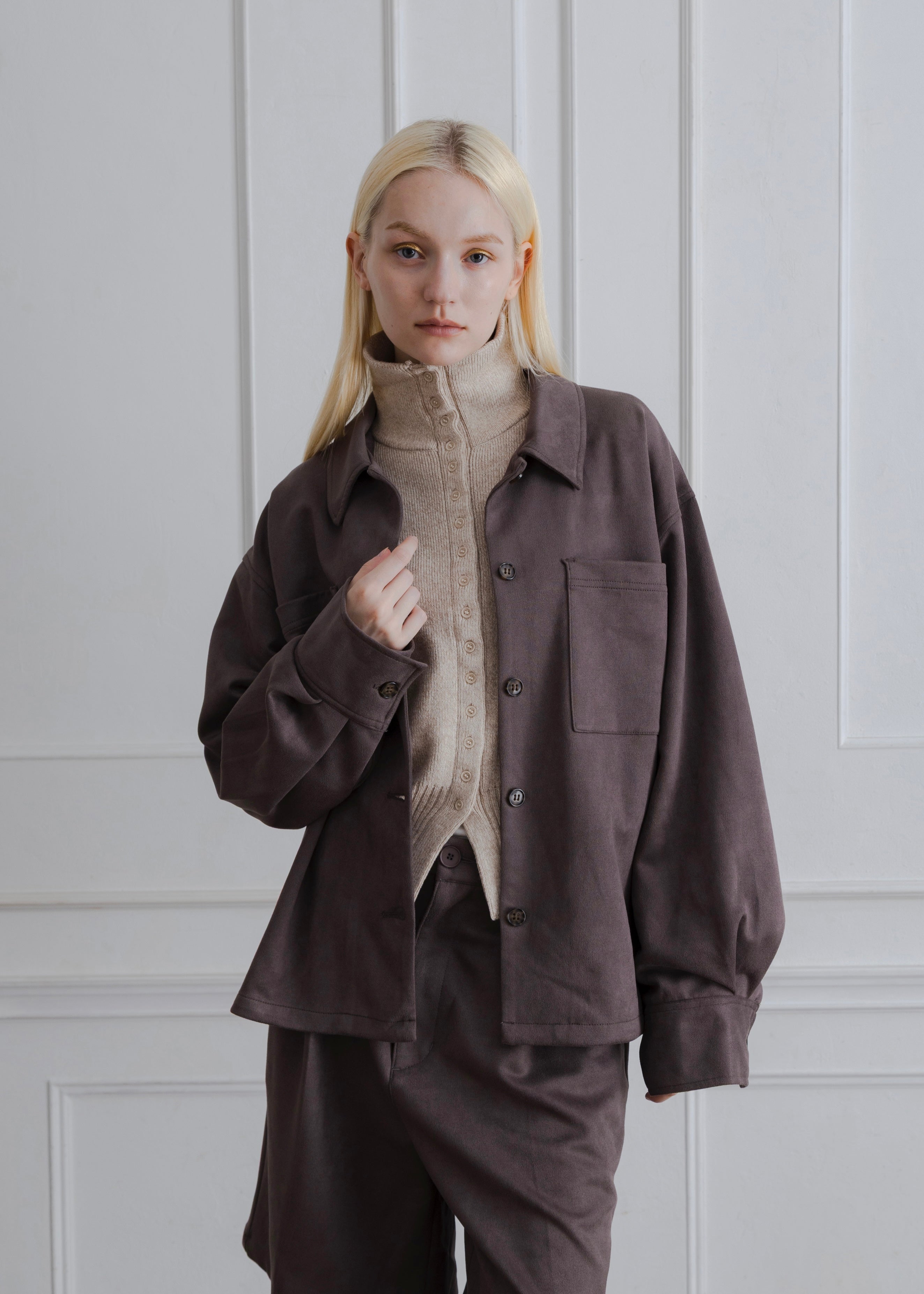 FAUX SUEDE JACKET