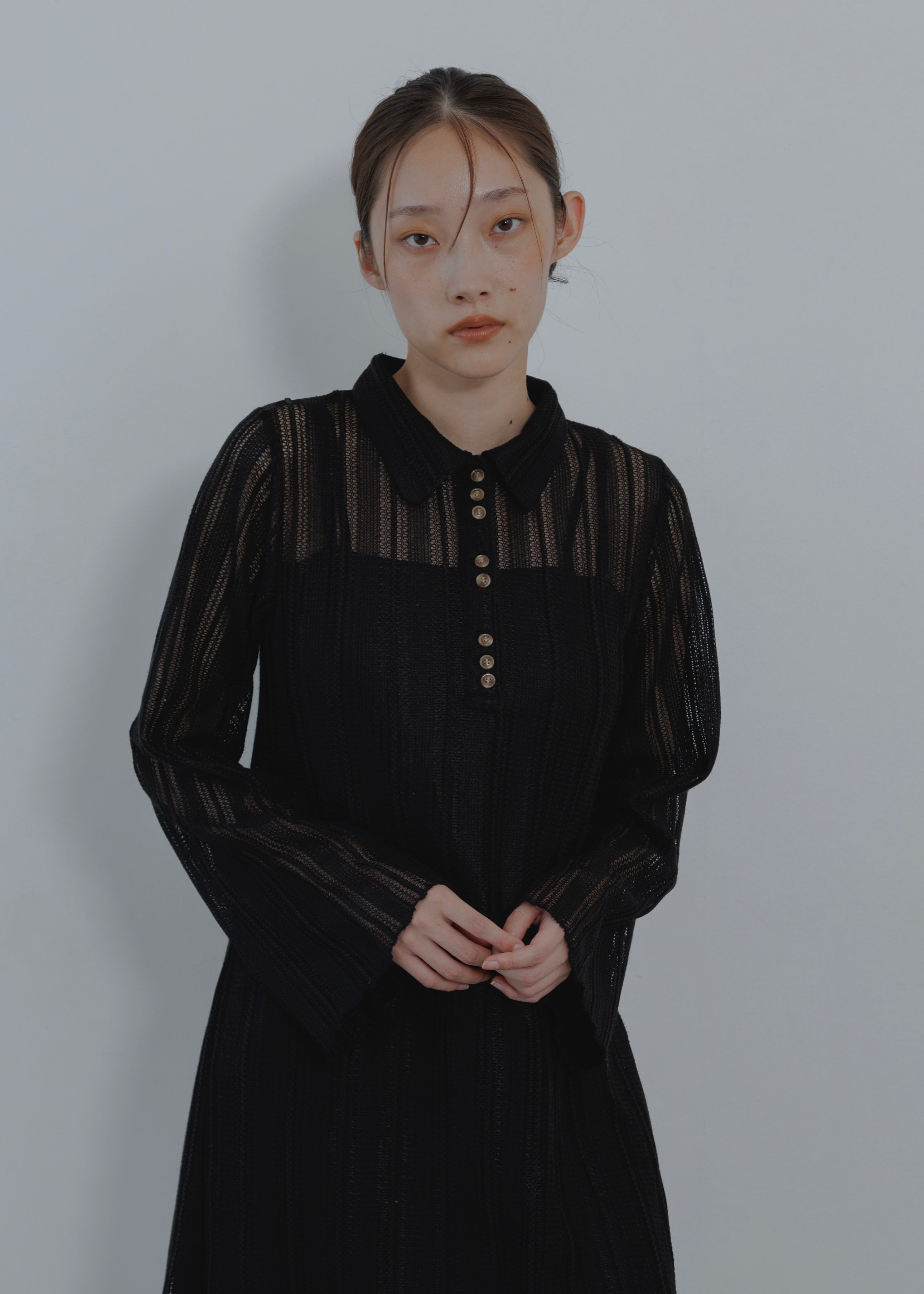 LACE POLO DRESS