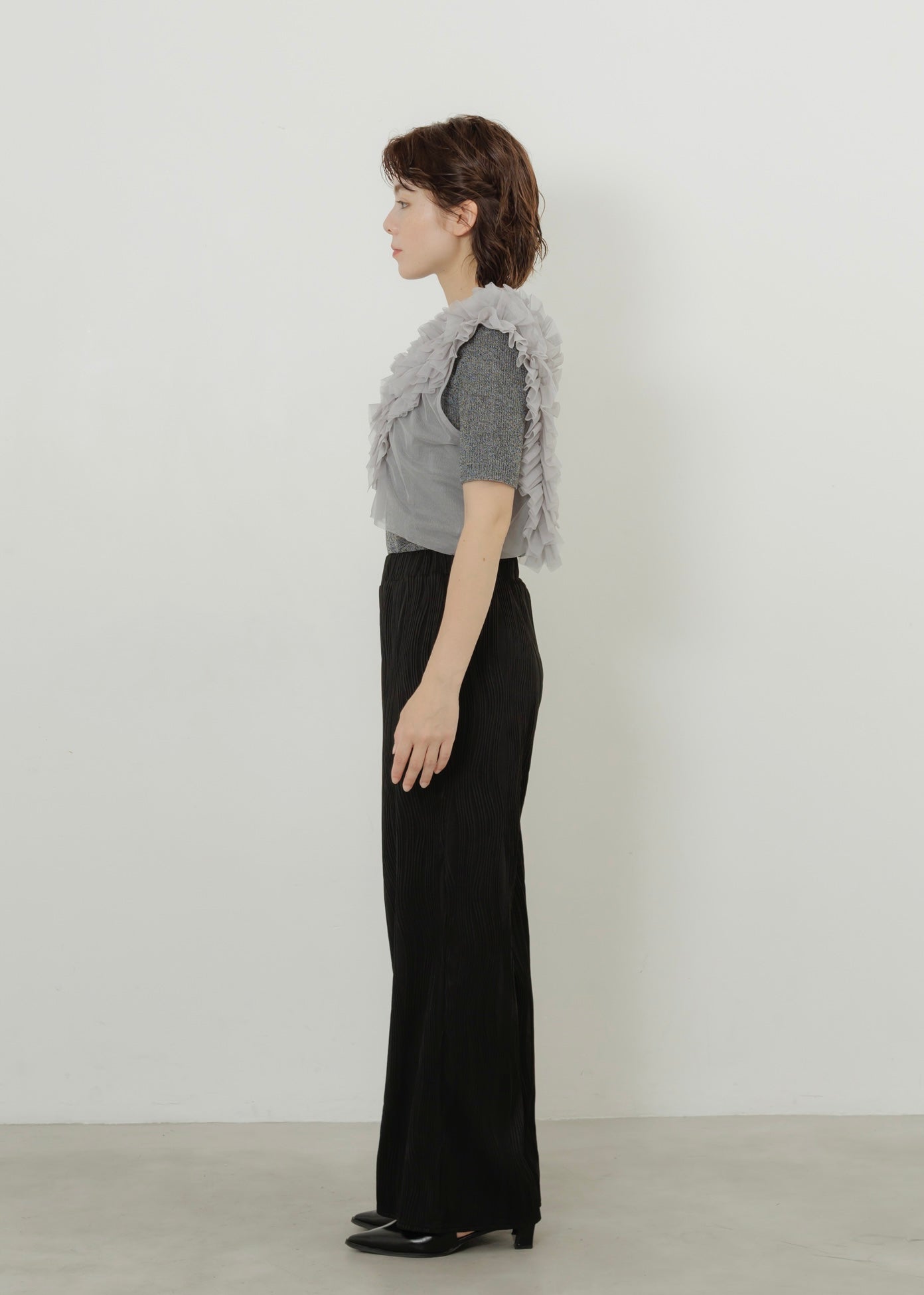 TULLE FRILL VEST