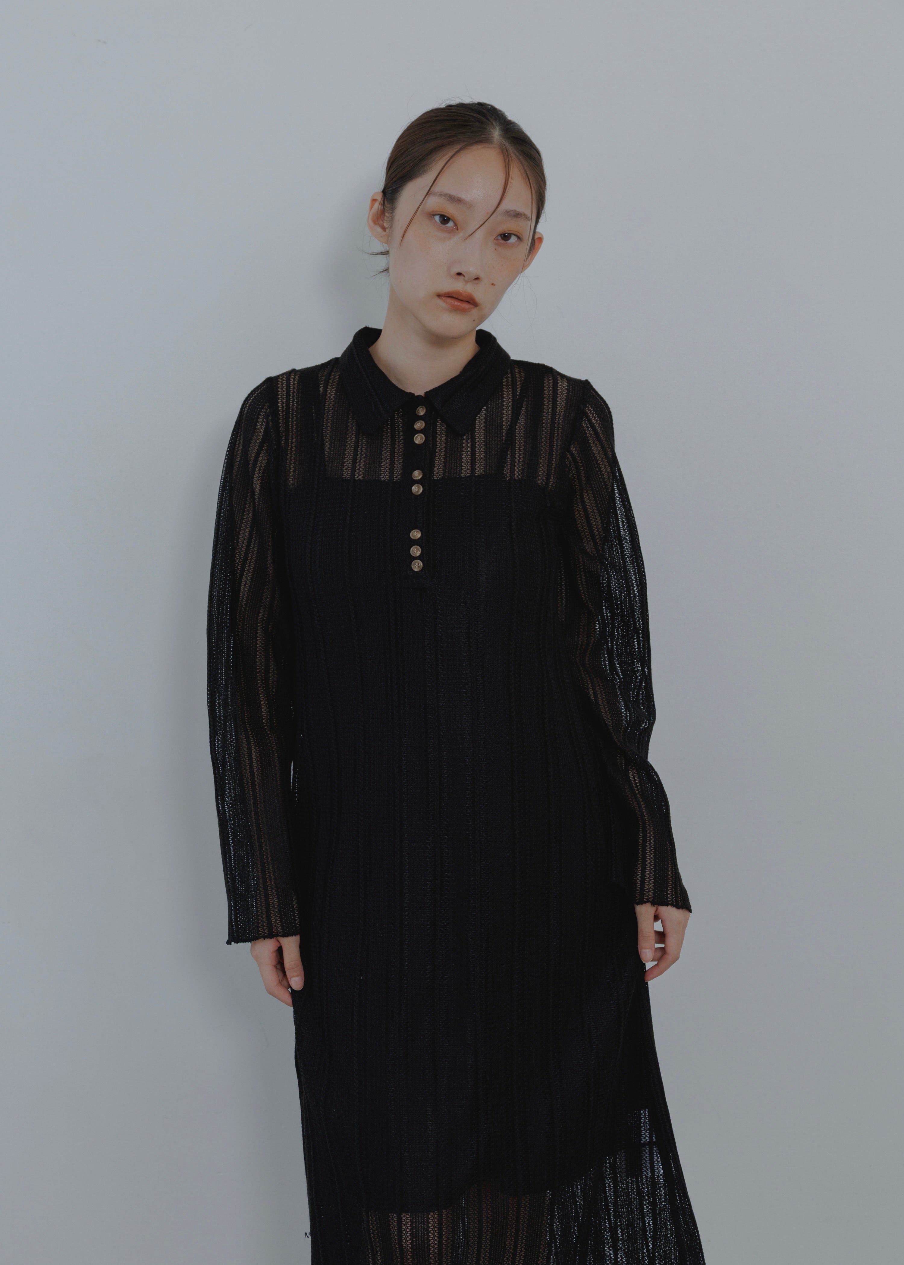 LACE POLO DRESS