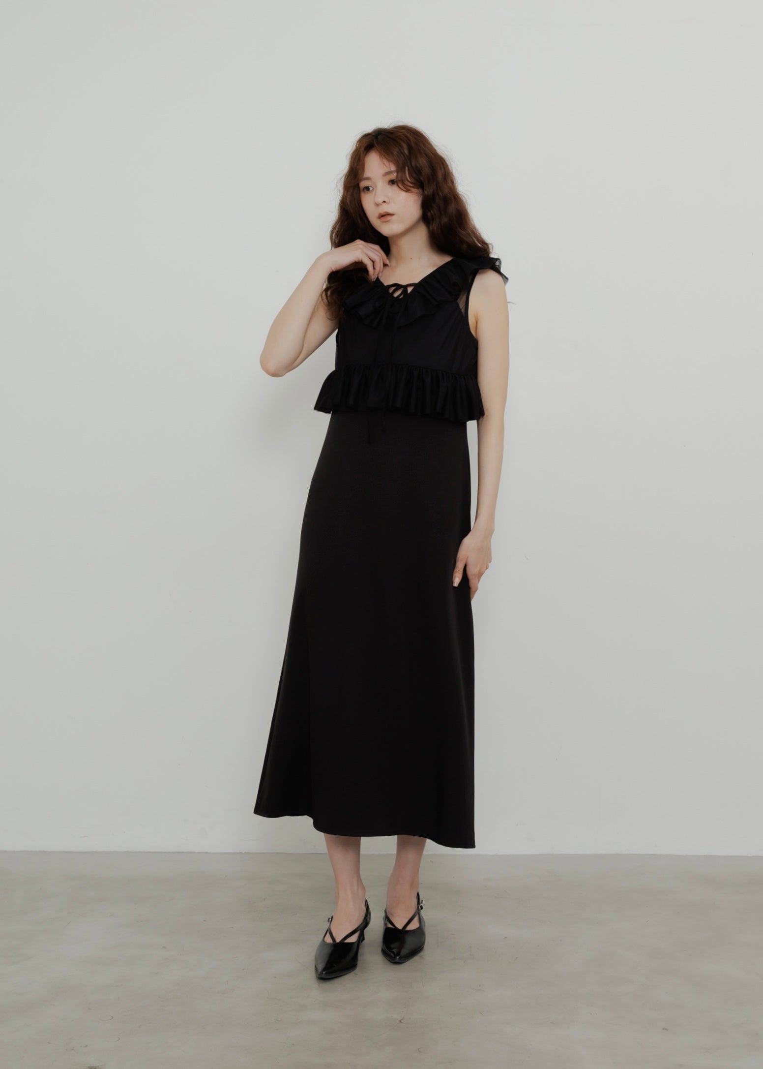 TULLE VEST SET DRESS