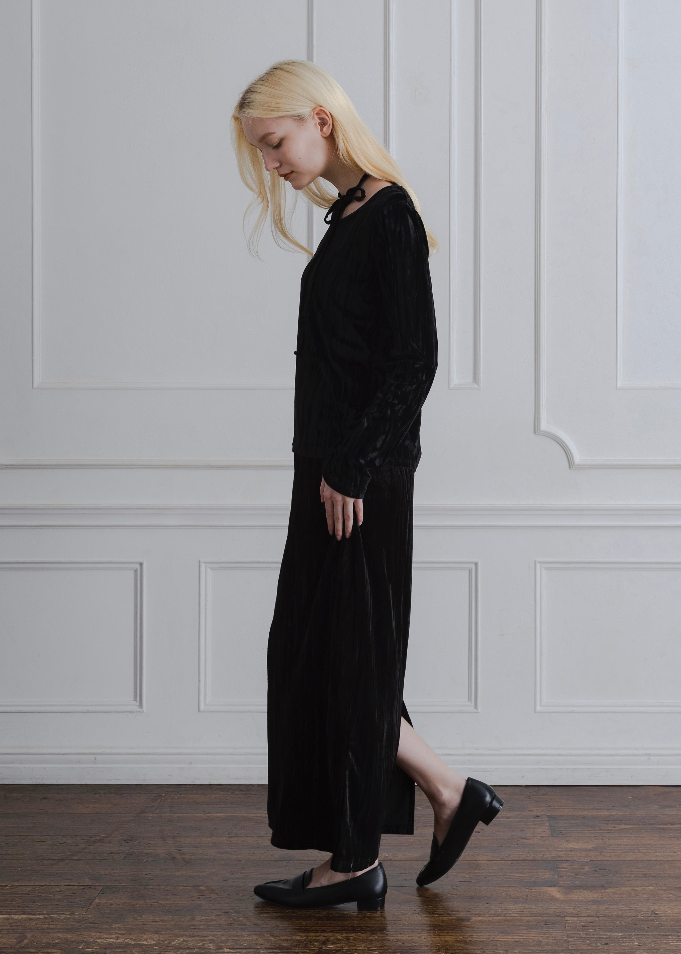 CRUSH VELOUR SKIRT