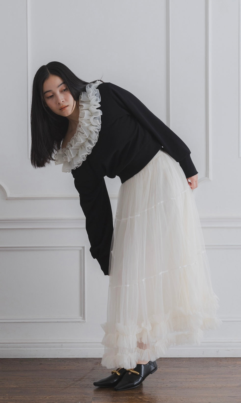 TULLE TIERED SKIRT