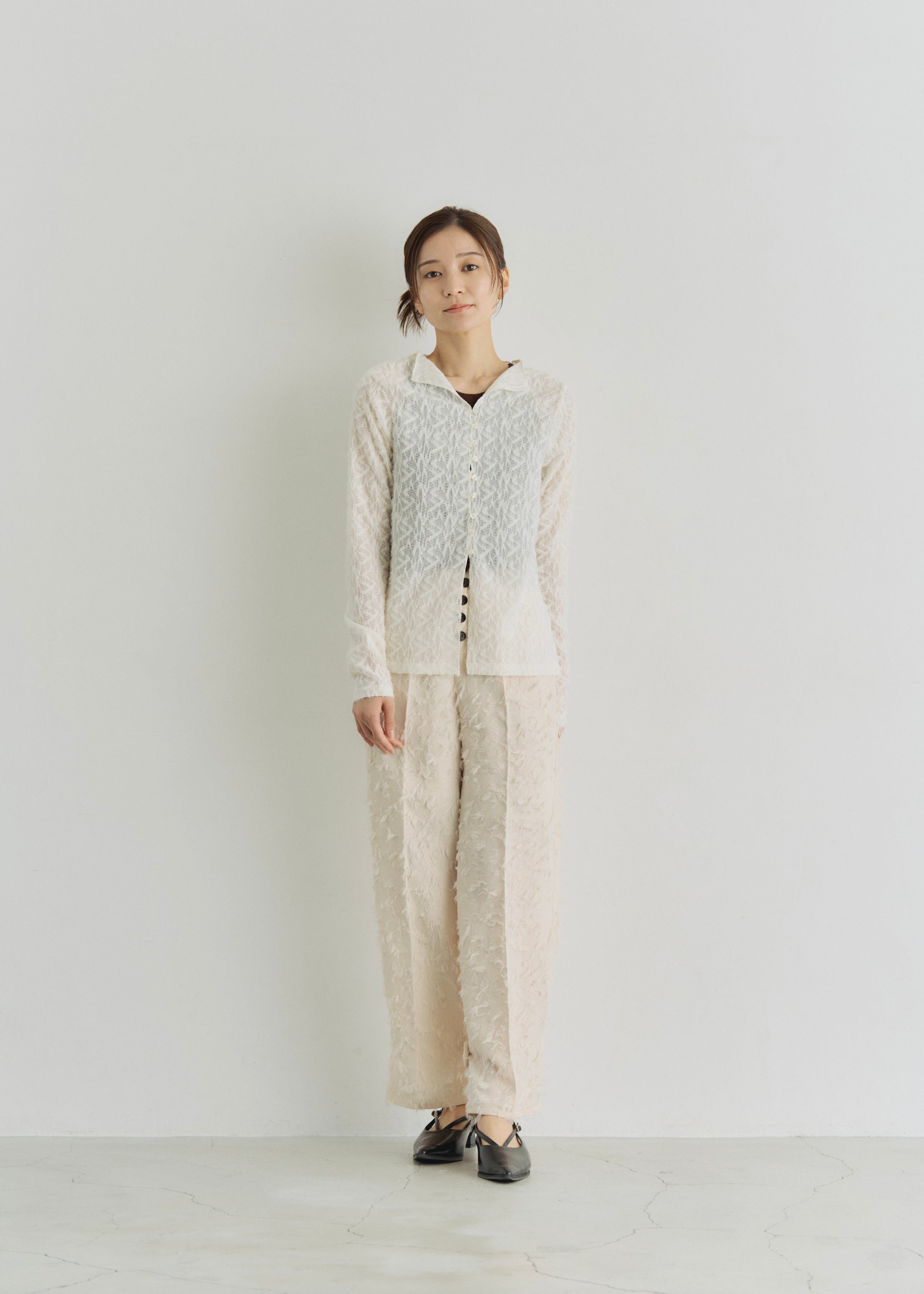 SHEER SHAGGY CARDIGAN