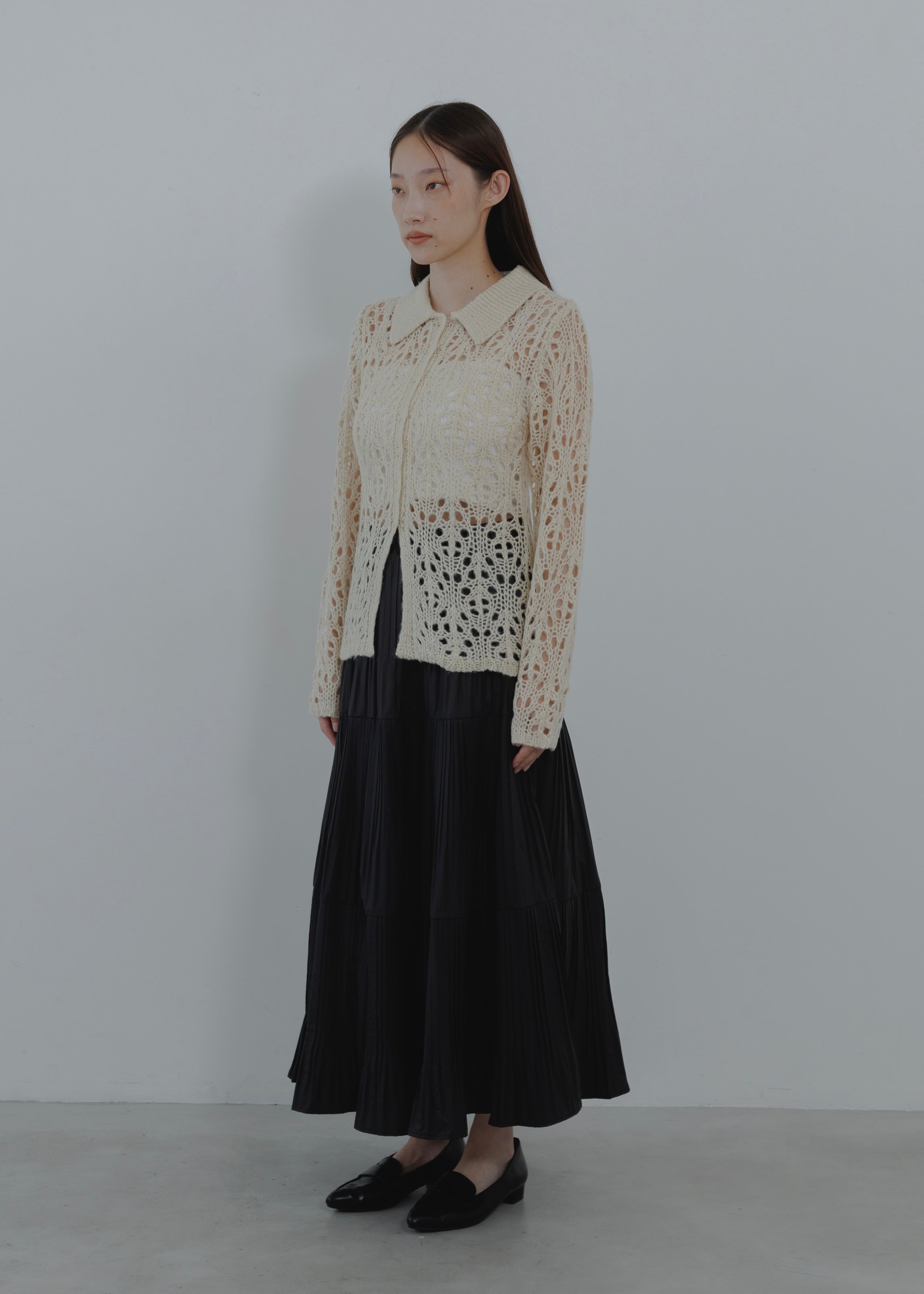 OPENWORK MOHAIR CARDIGAN