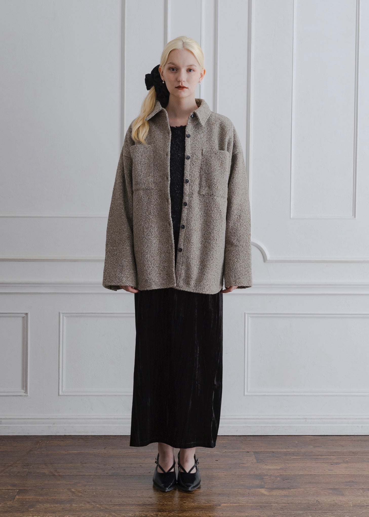 LOOP TWEED SHIRT