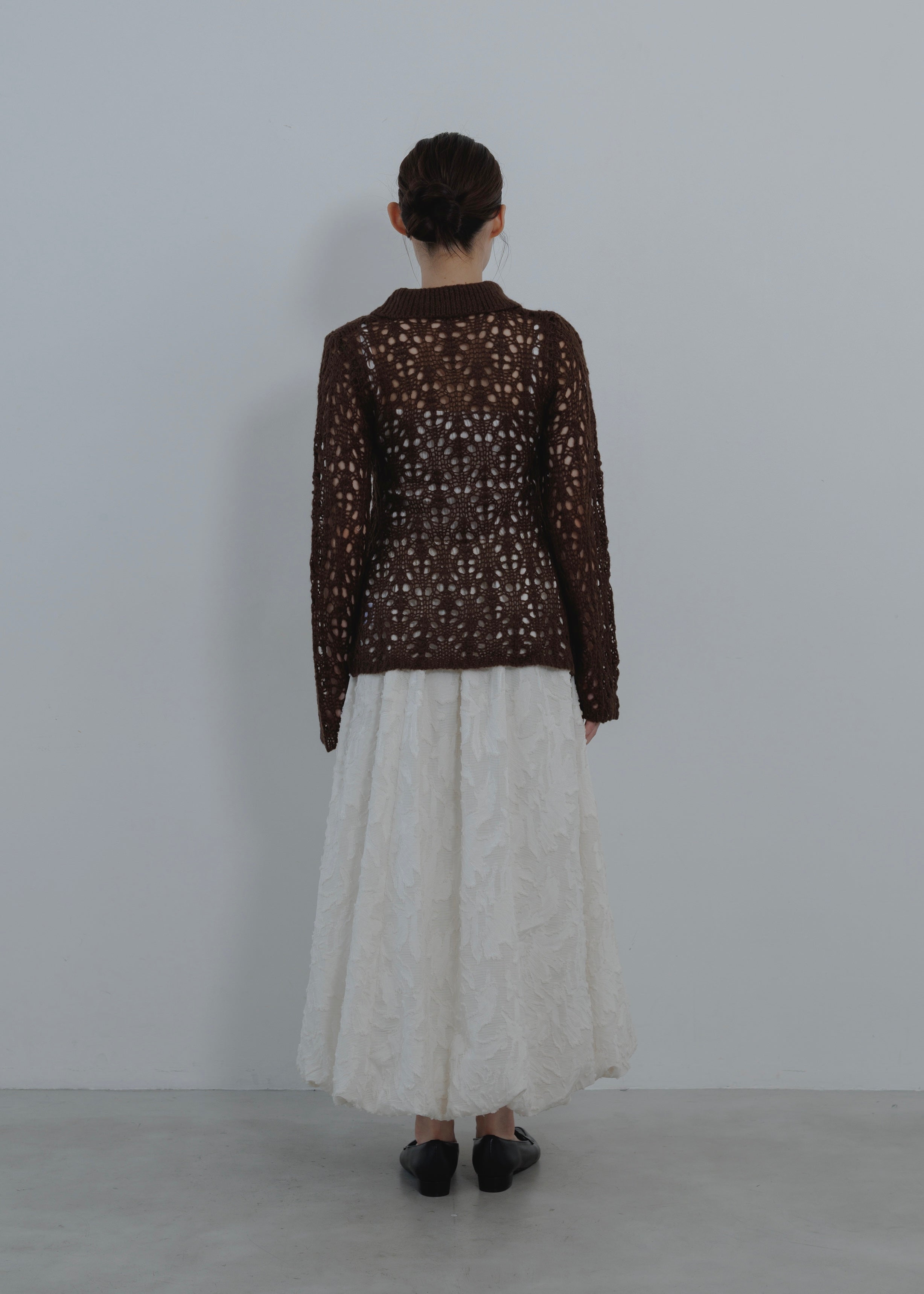 OPENWORK MOHAIR CARDIGAN