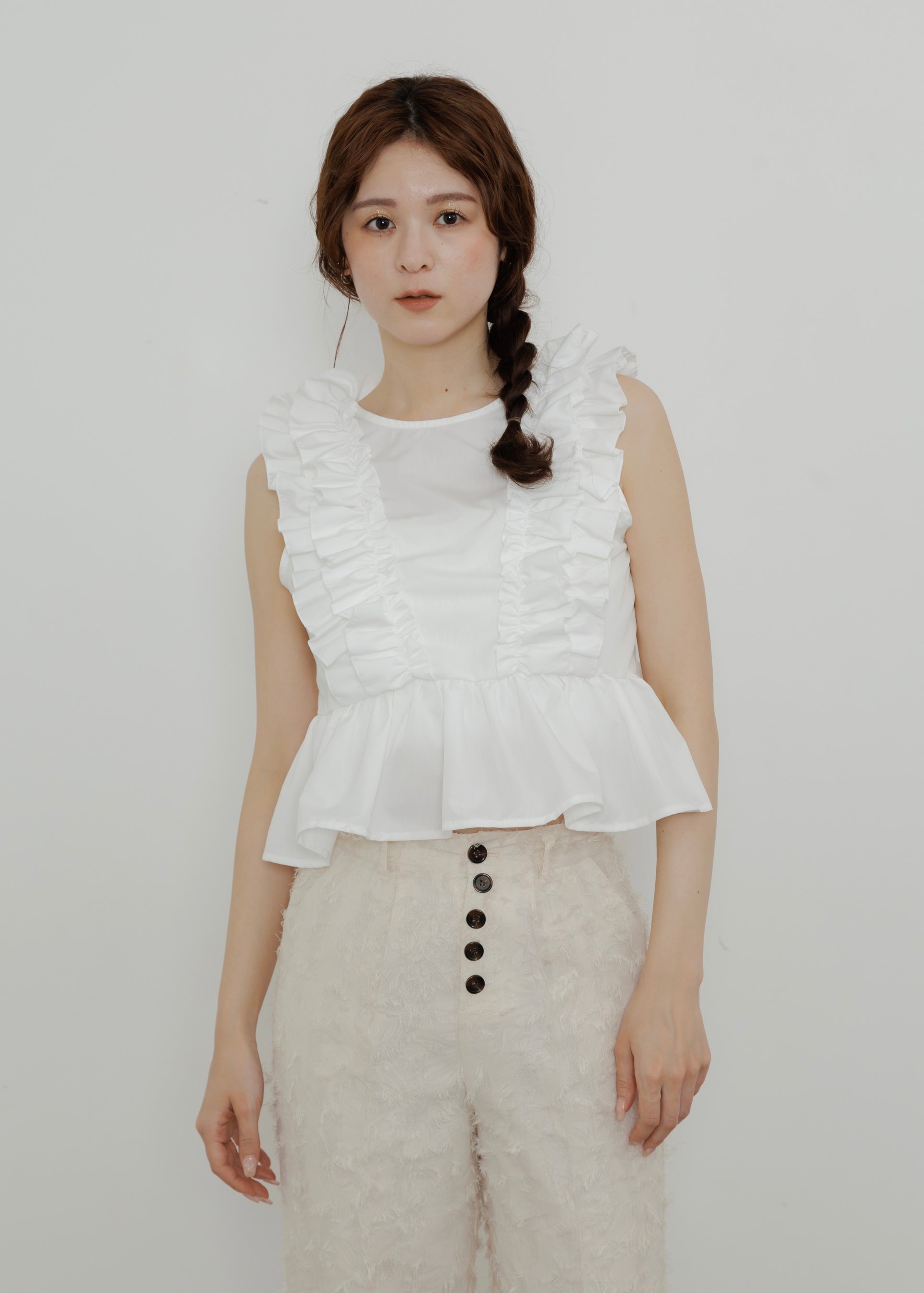 2WAY FRILL BLOUSE