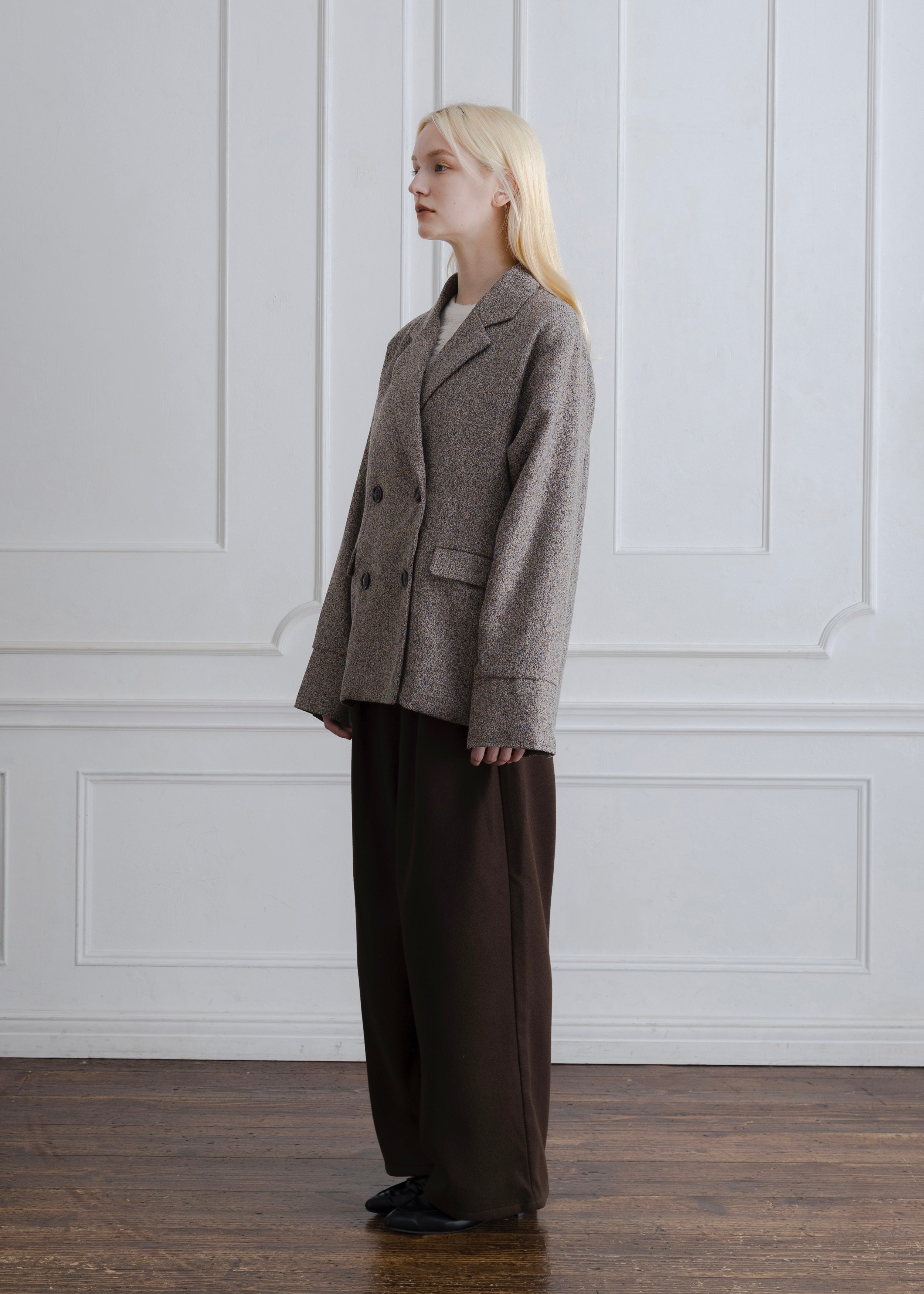 BLUELEA ブルレア　Double button tweed jacket Bluelea ブルレアDouble Button Tweed Jacket 美品♡bluelea ♡Double