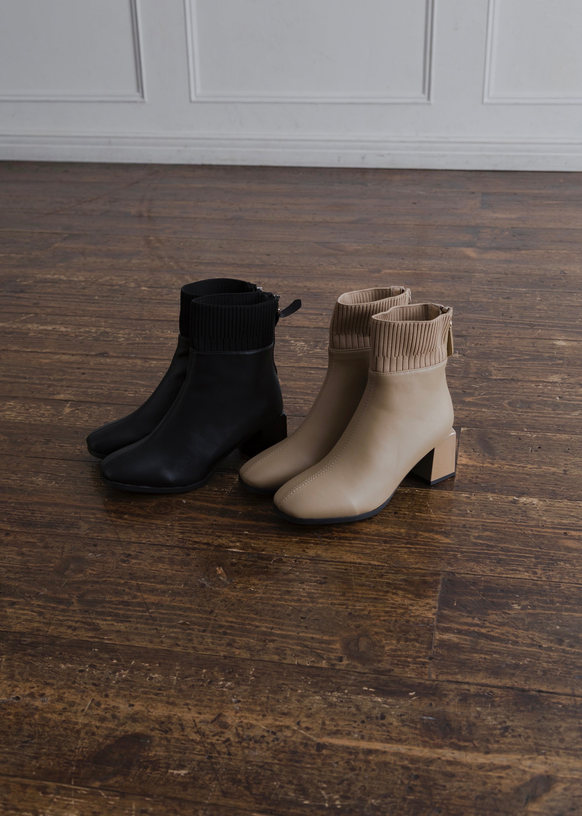 RIB SHORT BOOTS