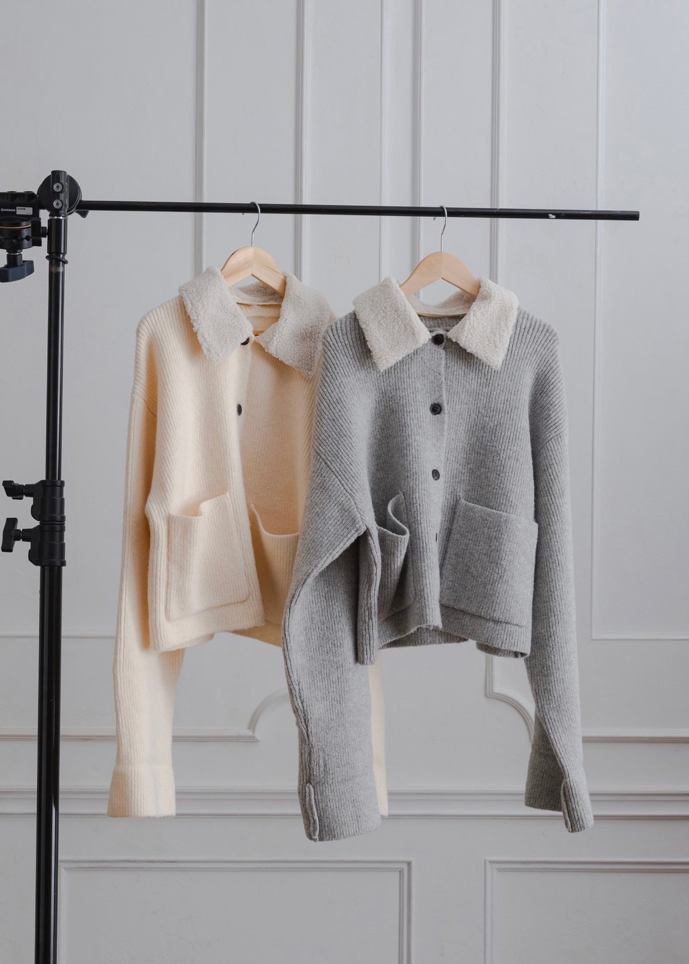BOA COLLAR CARDIGAN