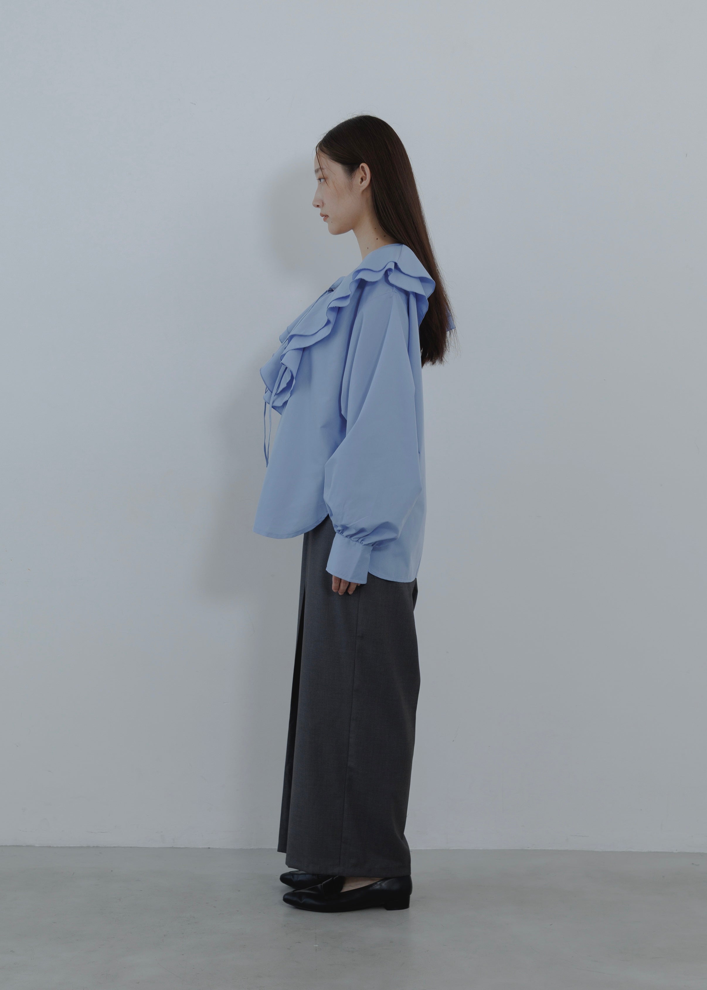 FRILL COLLAR SHIRT