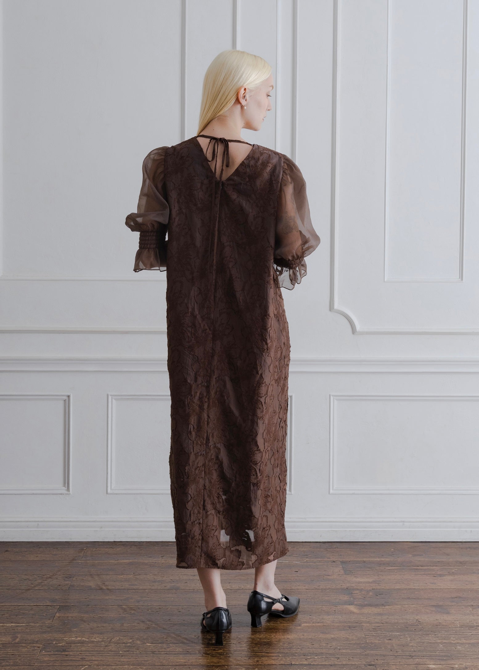 ORGANDY SLEEVE DRESS