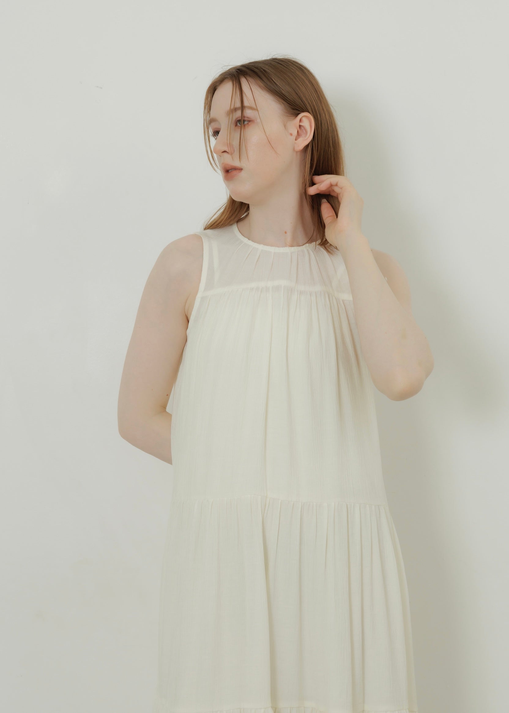 WASHER TIERED DRESS