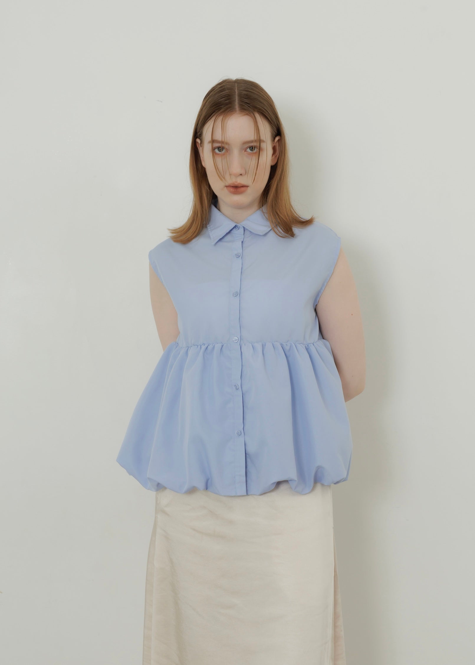 TIERED BALLOON SHIRT