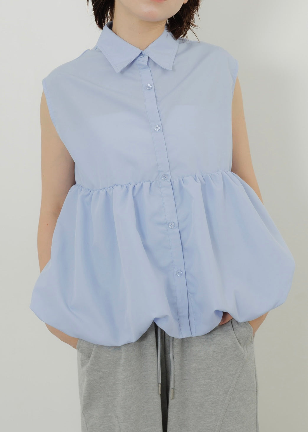TIERED BALLOON SHIRT