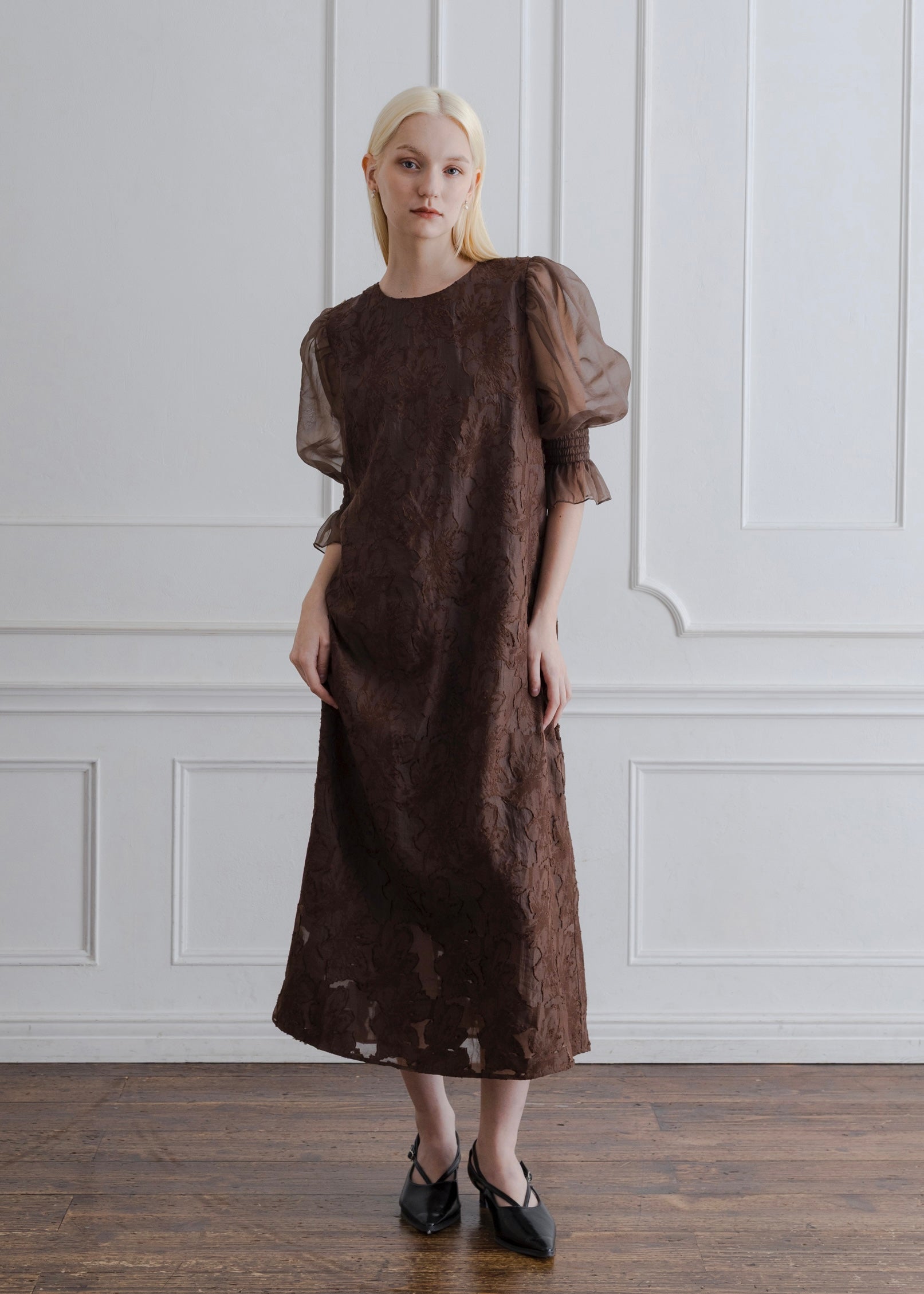 ORGANDY SLEEVE DRESS