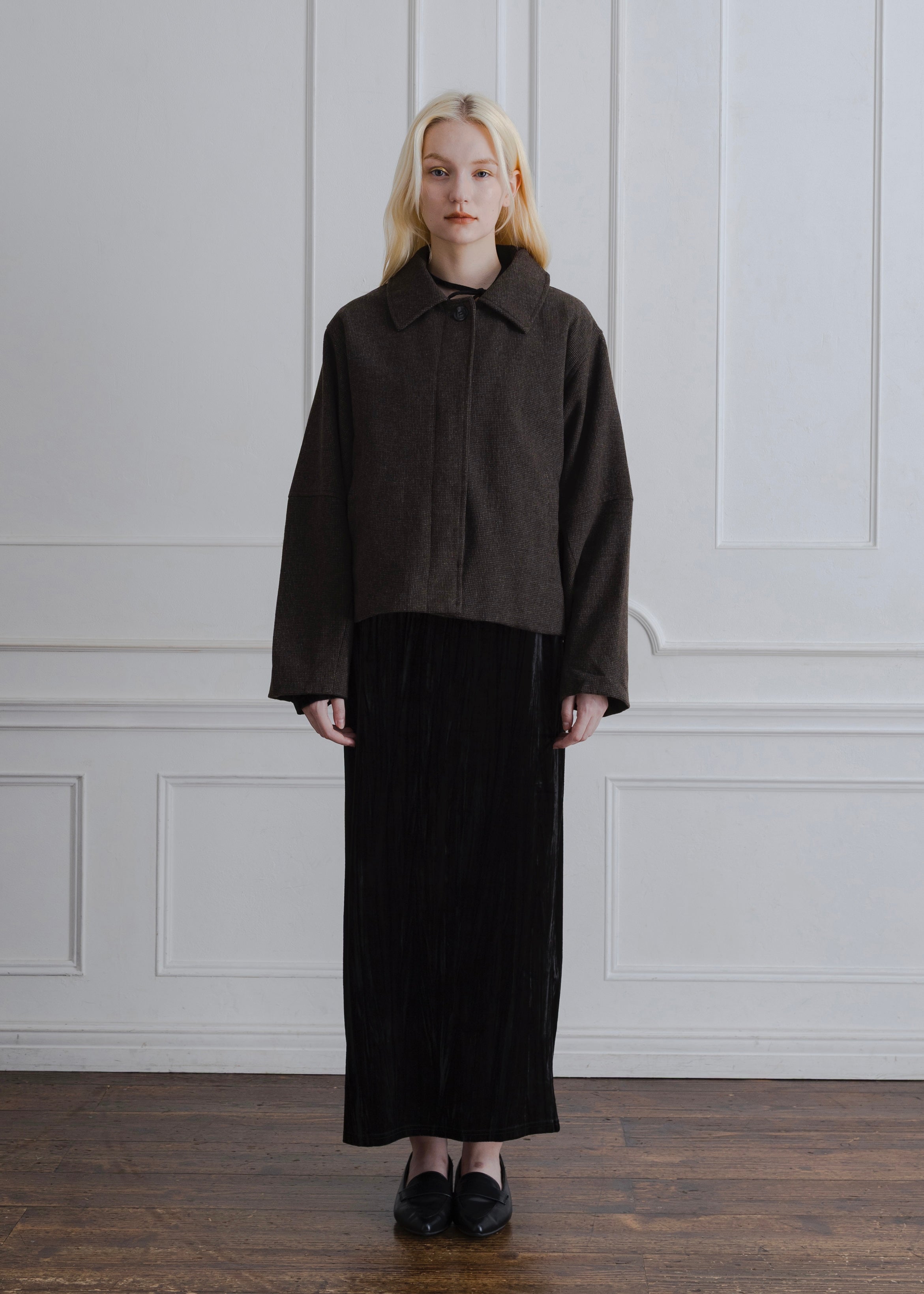 COCOON CHECK JACKET