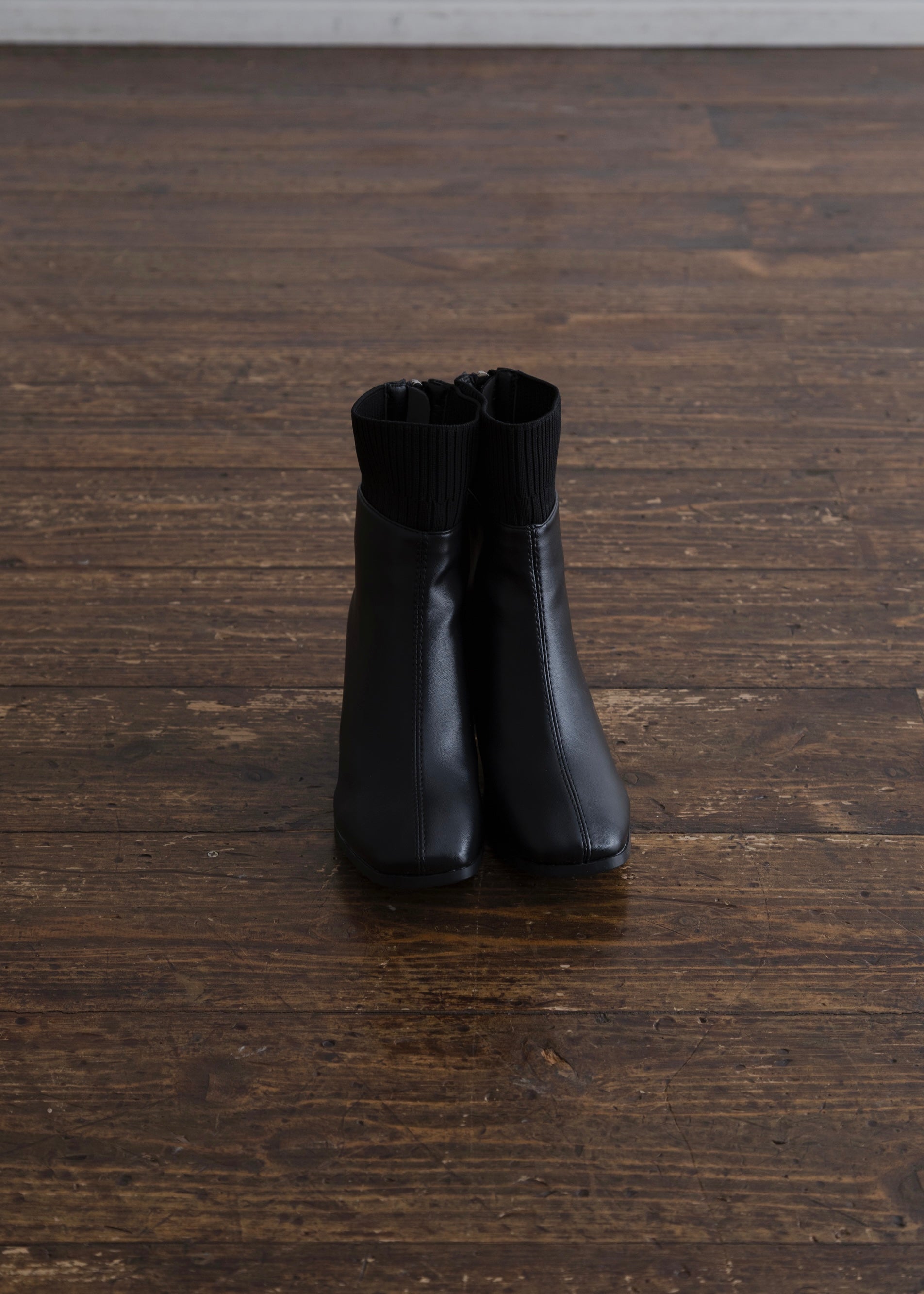 RIB SHORT BOOTS