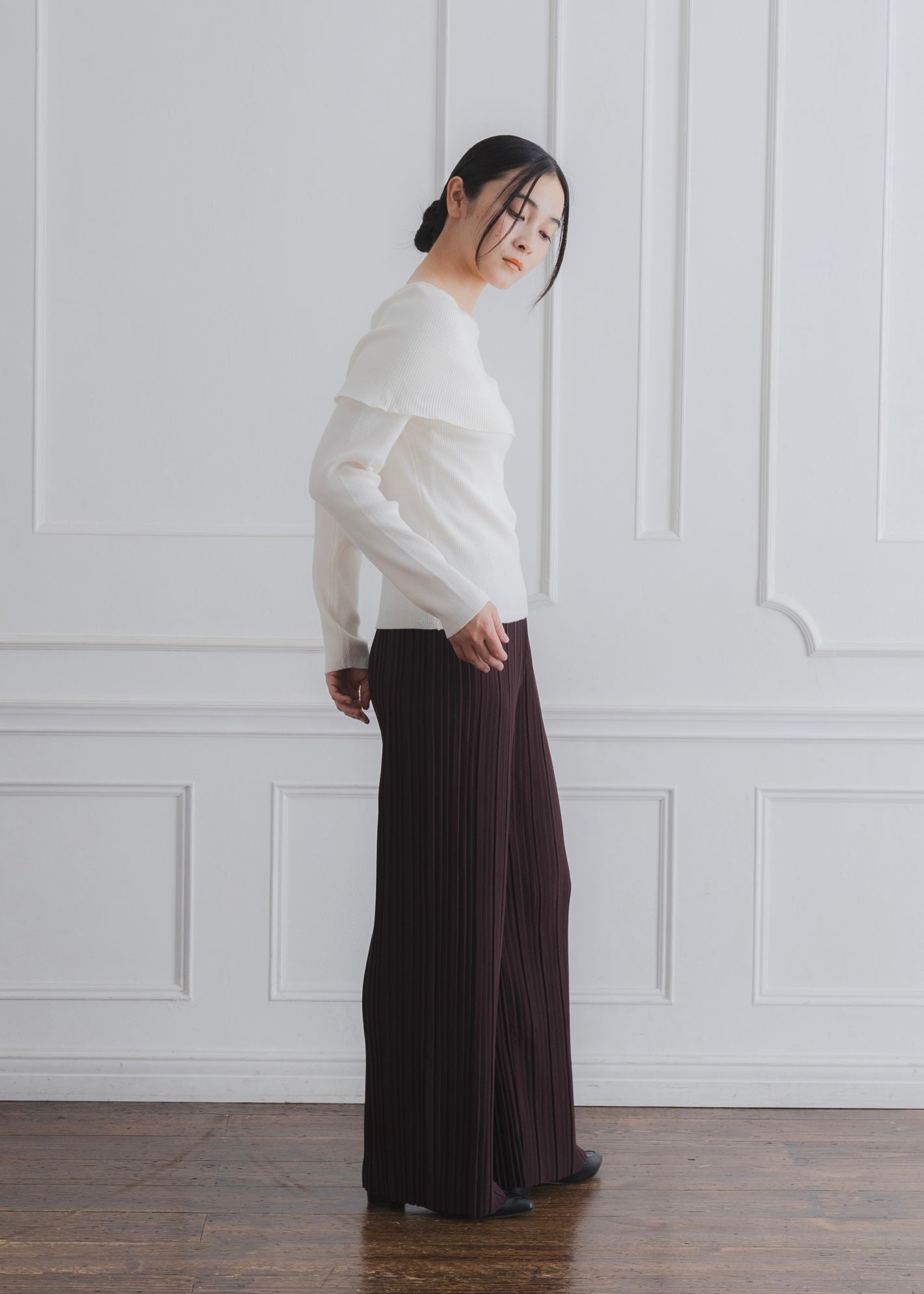 OFF SHOULDER KNIT TOP