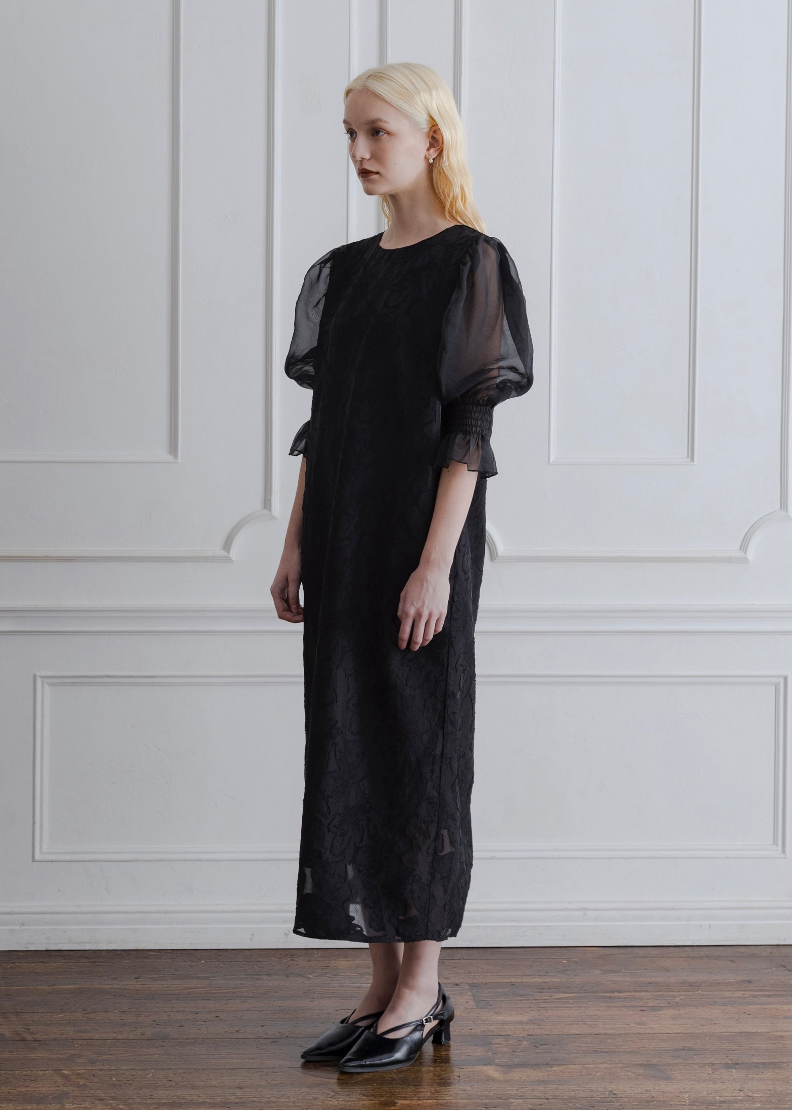 ORGANDY SLEEVE DRESS