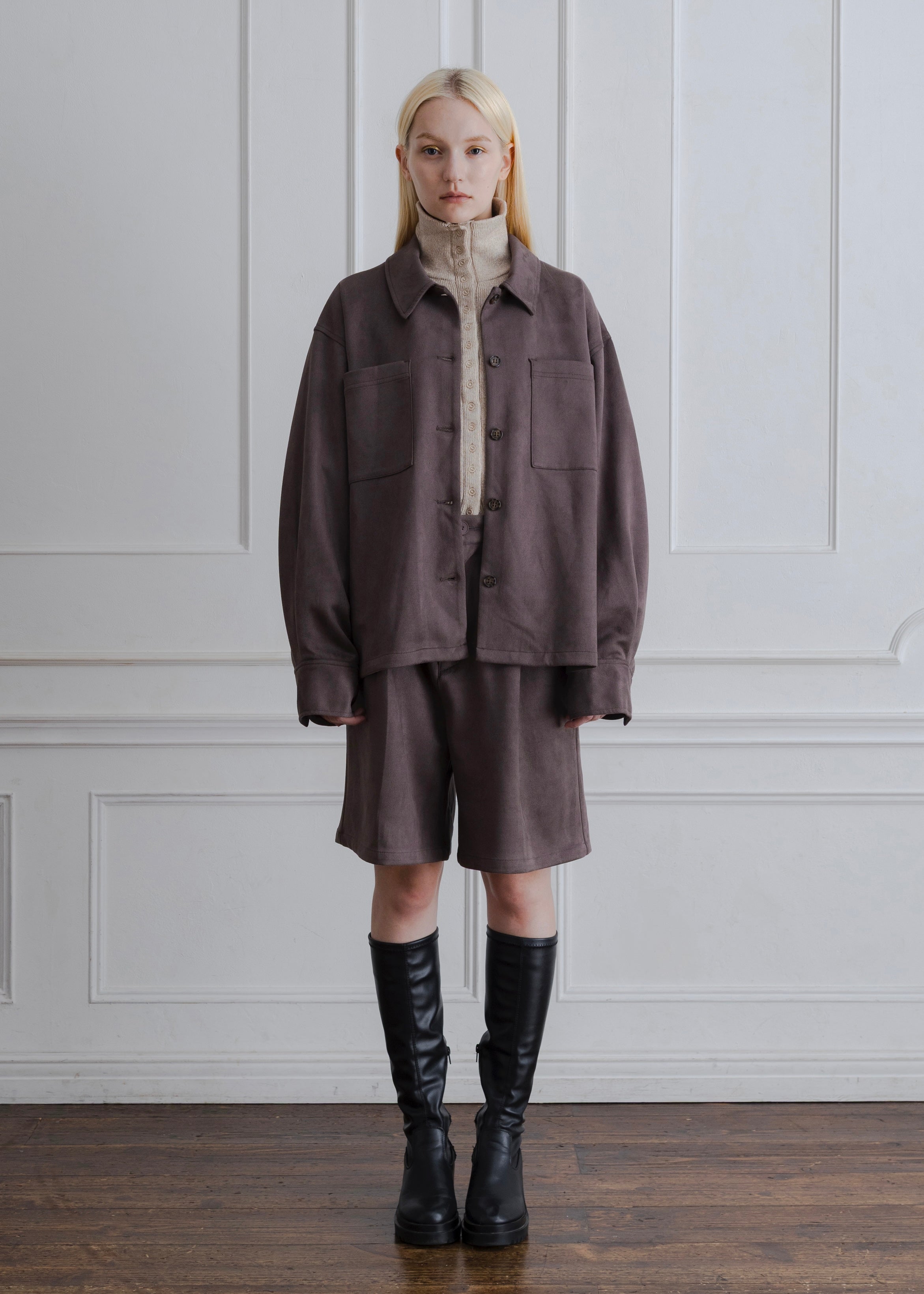 FAUX SUEDE JACKET