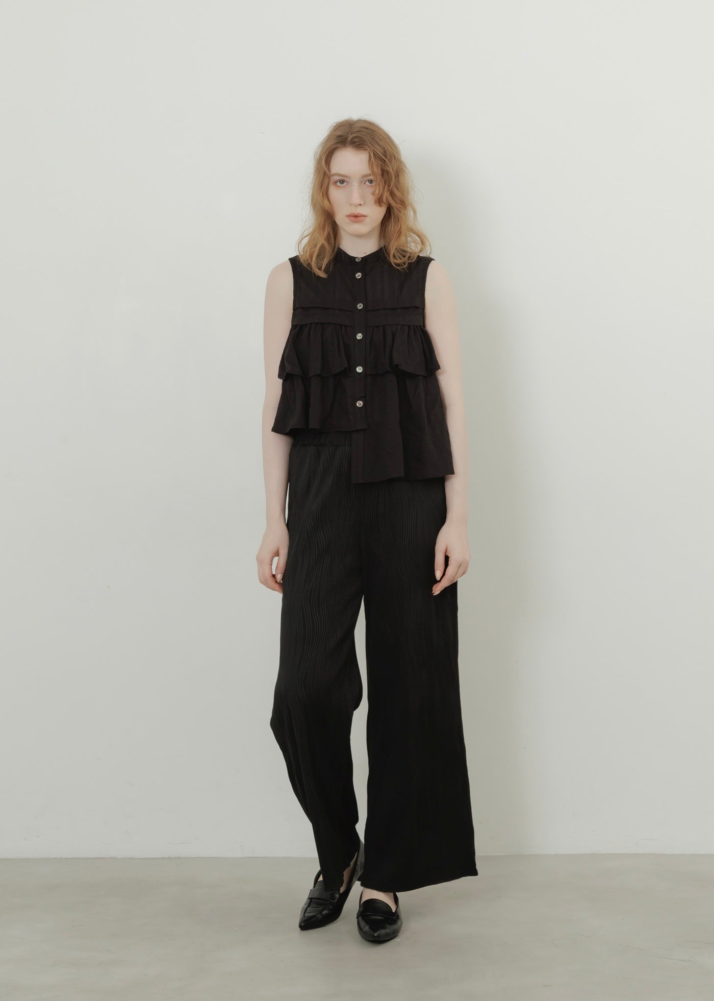 SHEER STRIPE BLOUSE
