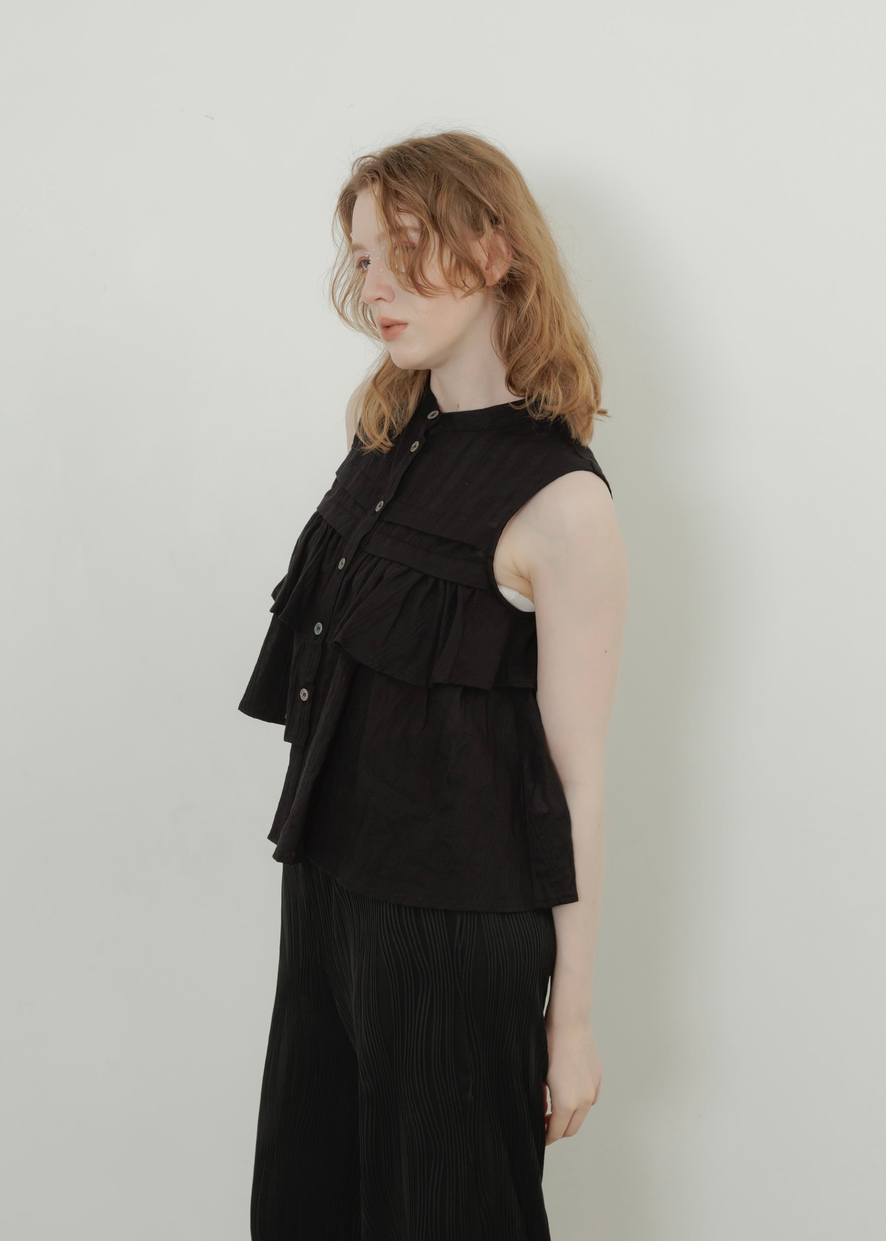 SHEER STRIPE BLOUSE