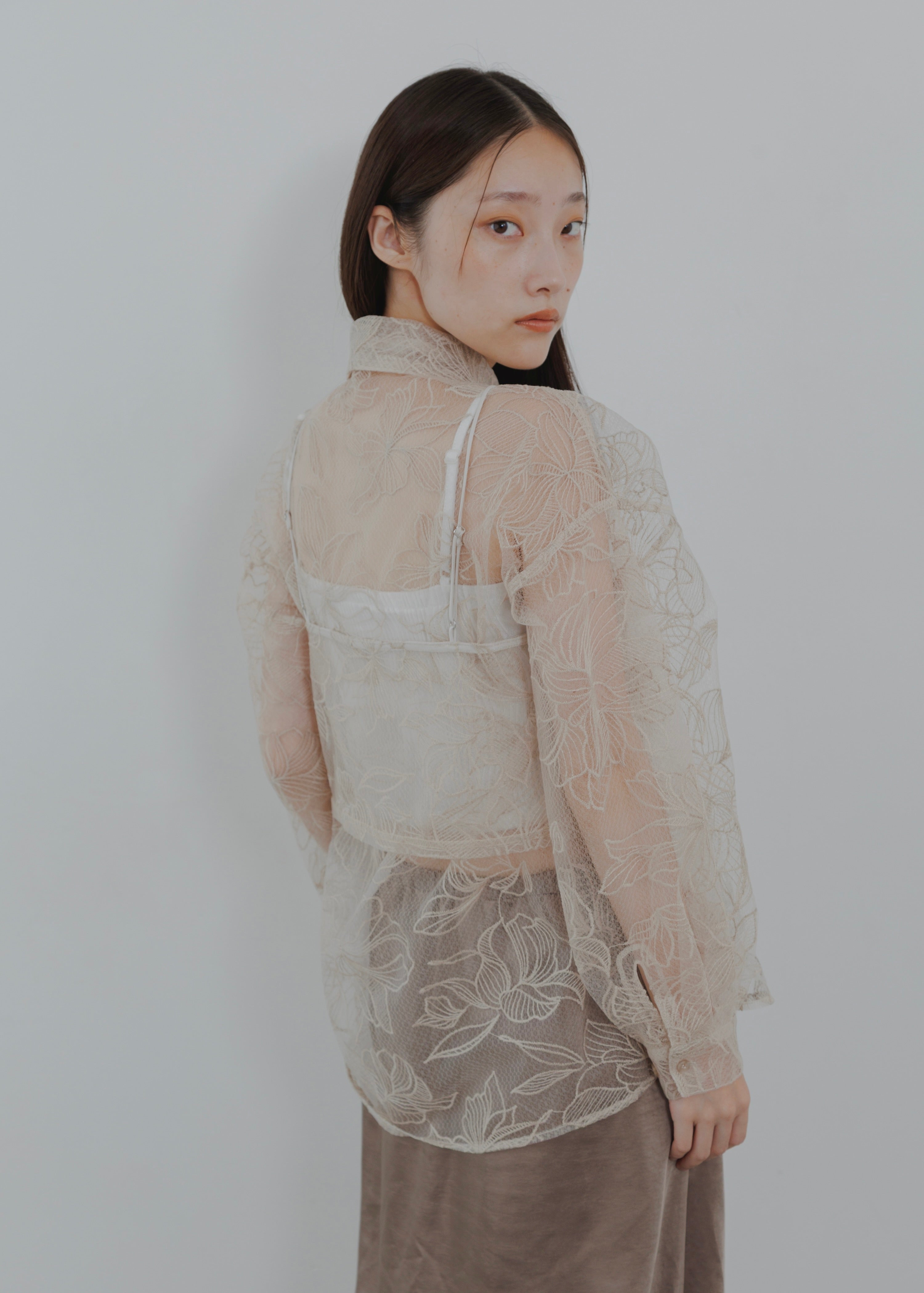 FLOWER TULLE CAMISOLE