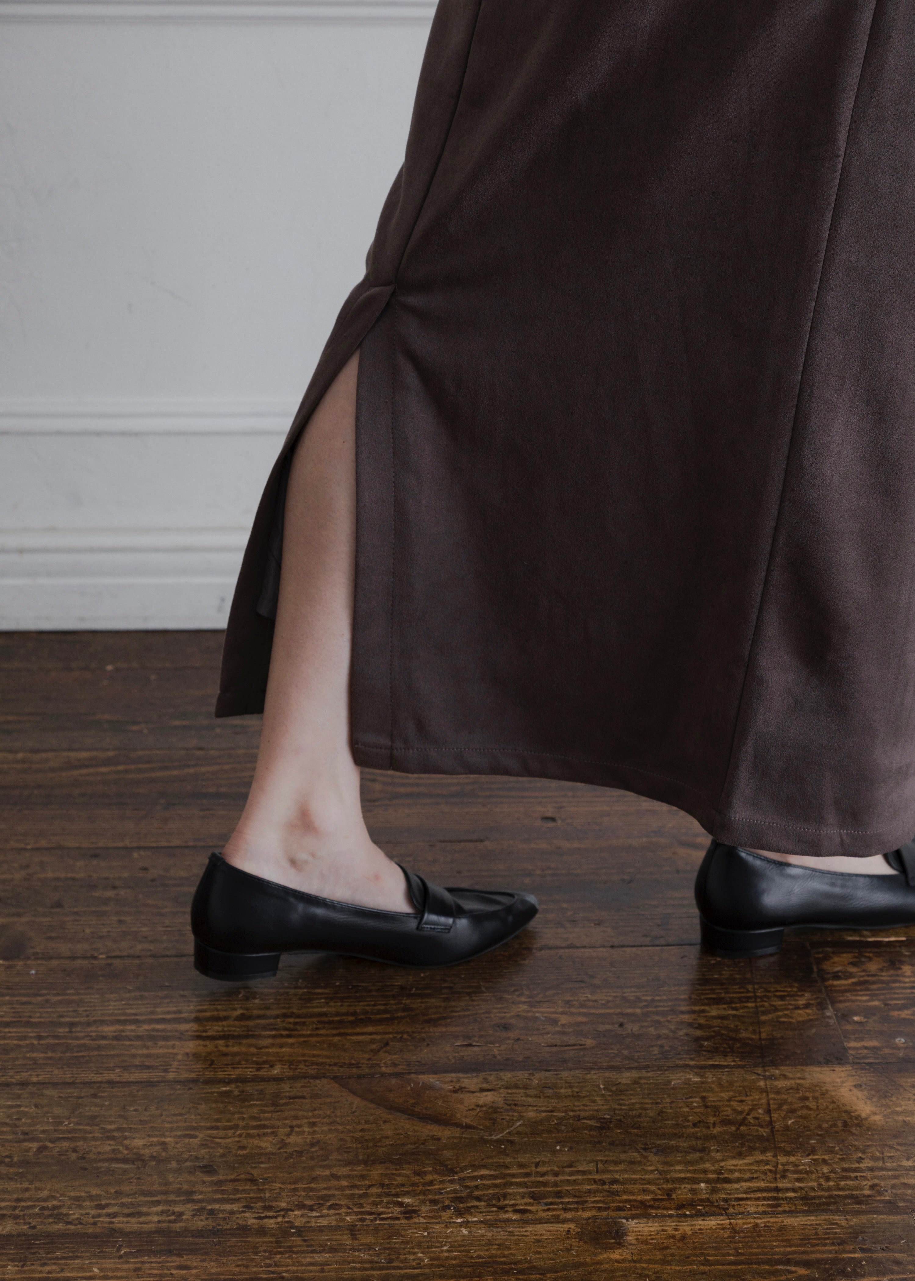 FAUX SUEDE SKIRT